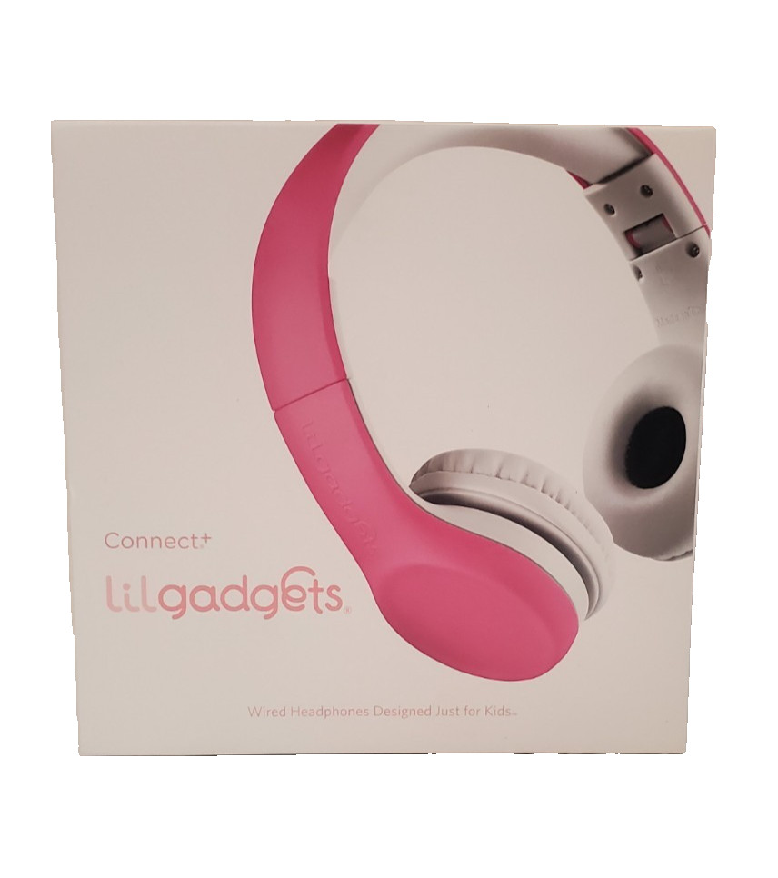 LilGadgets Connect+ Wired Headphones w/Microphone, Vol Limiting, Noise Reduction