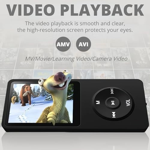 Portable MP3 MP4 Player 8GB HiFi Audio Music Player with FM Radio Voice Recorder