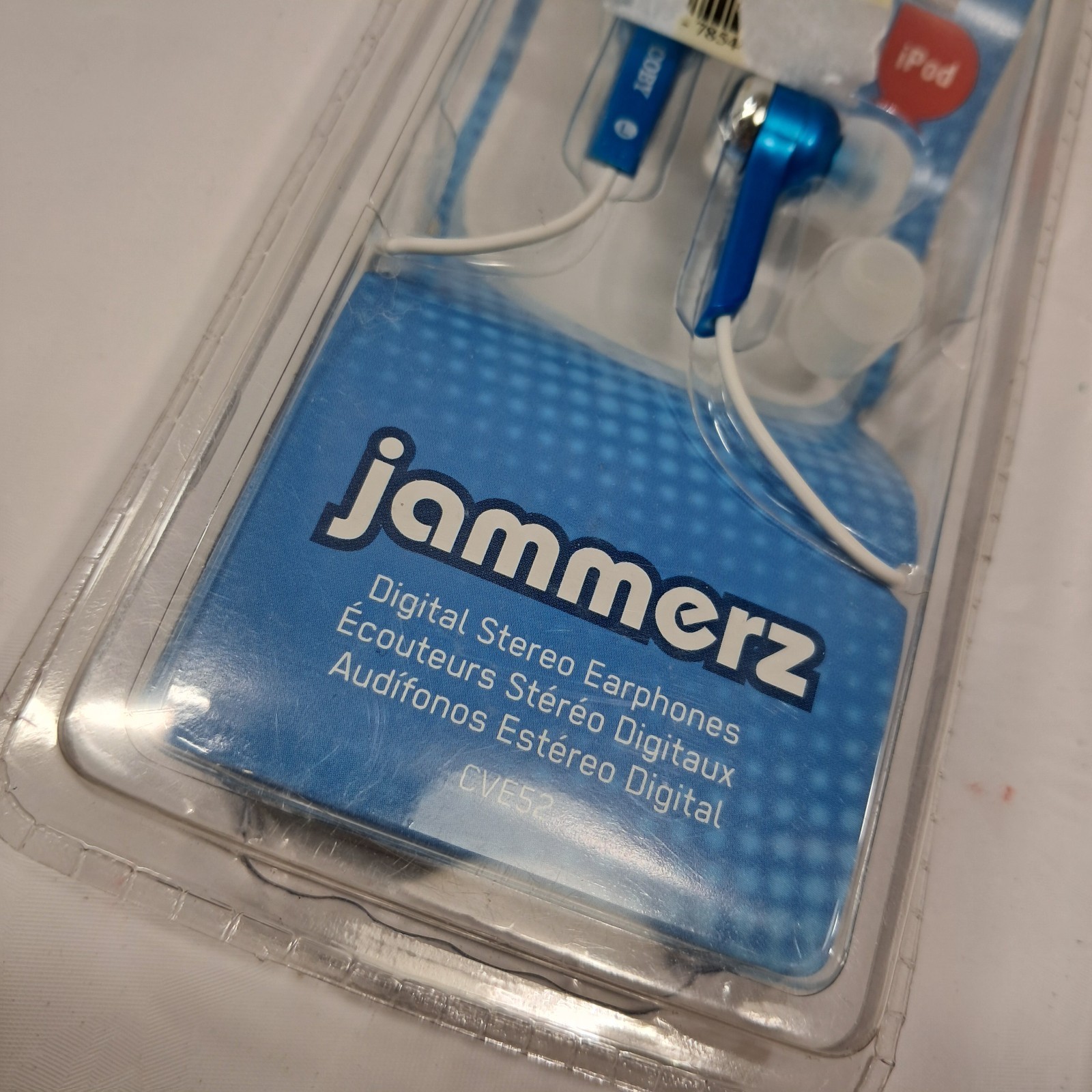 NEW Coby Jammerz blue digital stereo earphones ear buds earbuds CVE52 jammers