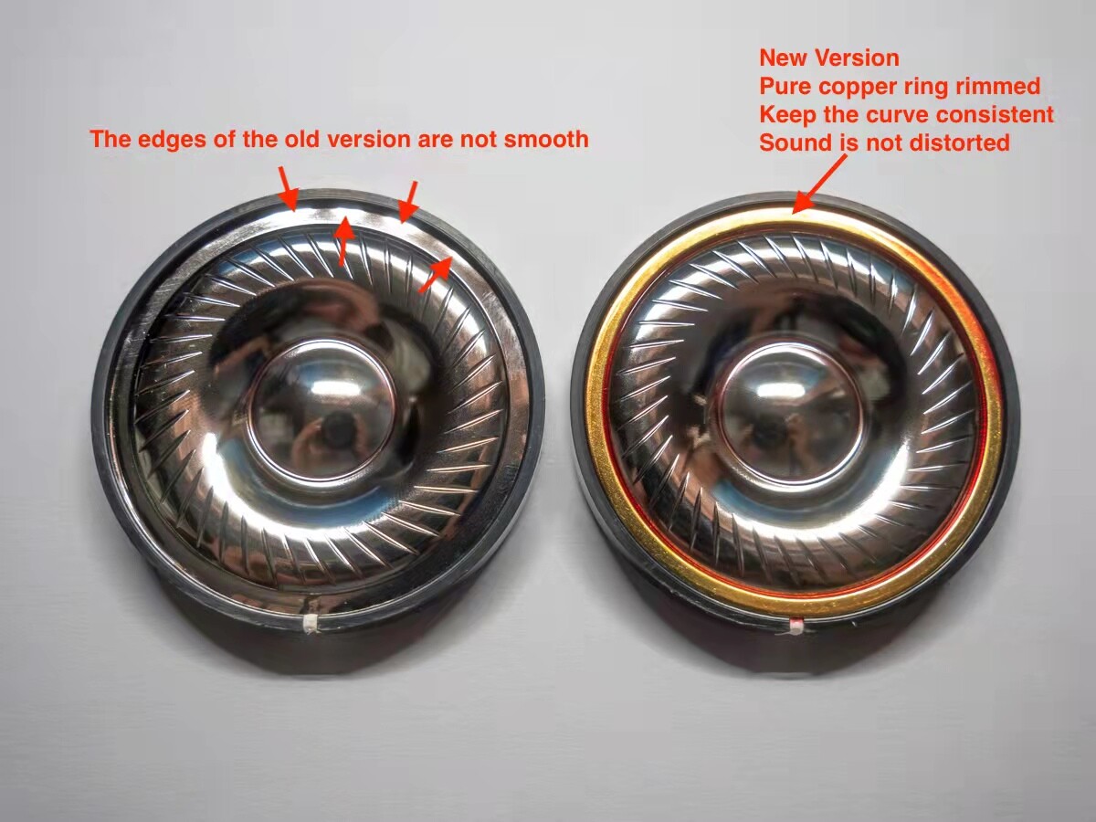 Hifi 50mm Titanium Diaphragm Speaker For Superlux HD Series Over Ear Headphone