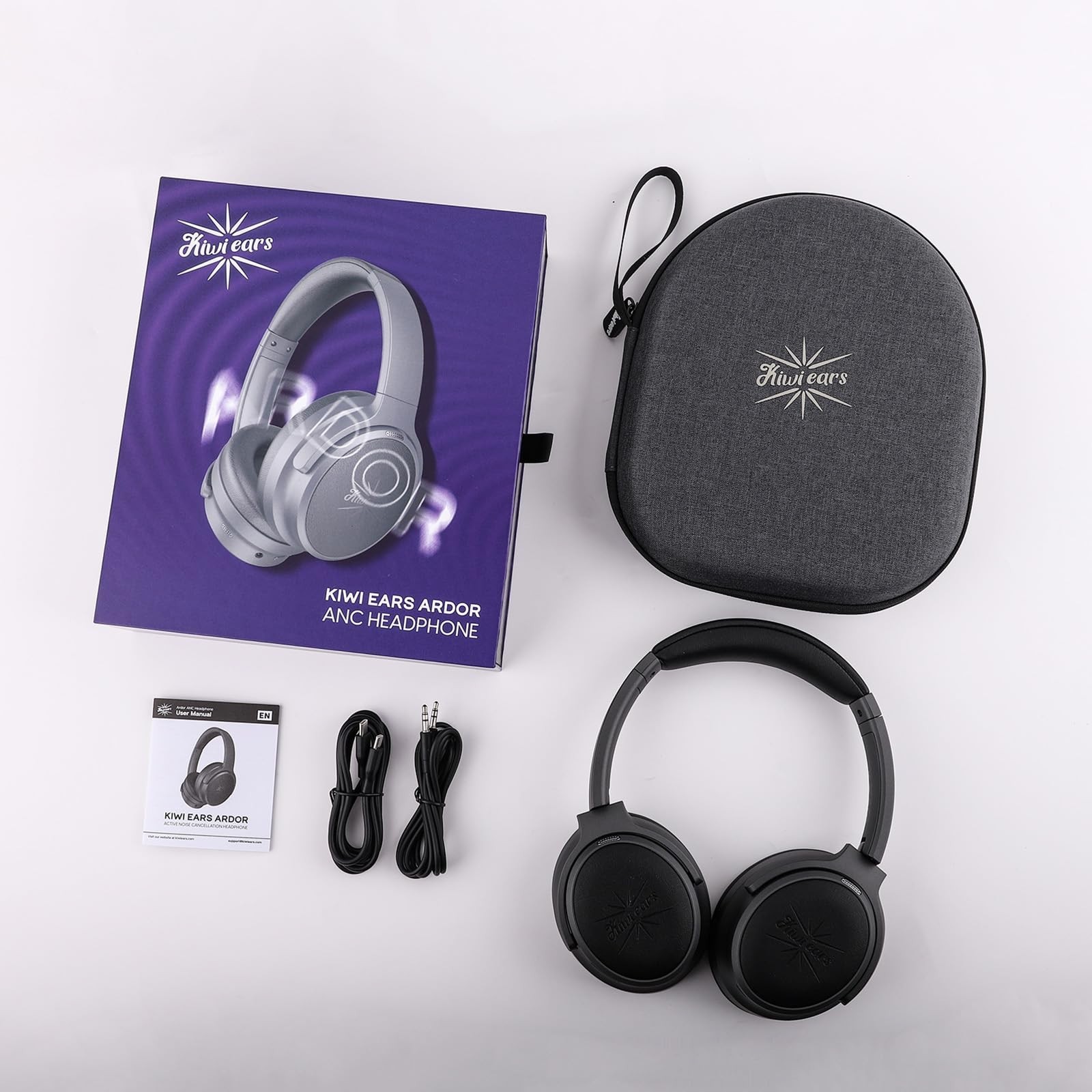 Linsoul Kiwi Ears Ardor Bluetooth 5.4 HiFi Closed Back Over-Ear Headphone