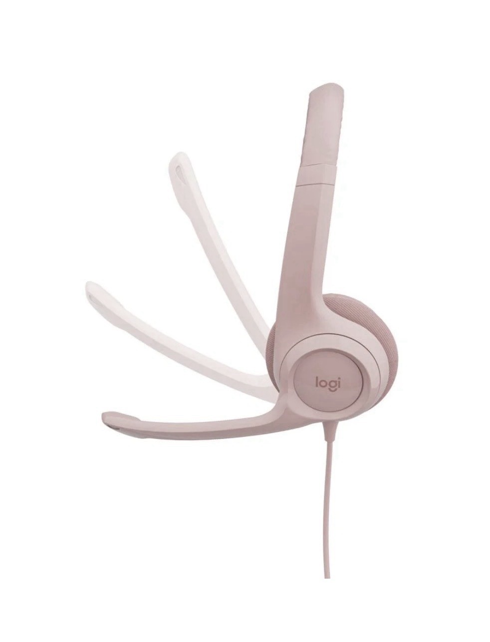 Logitech H390 Headphones with Noise-Cancelling Microphone Rose New Free Shipping