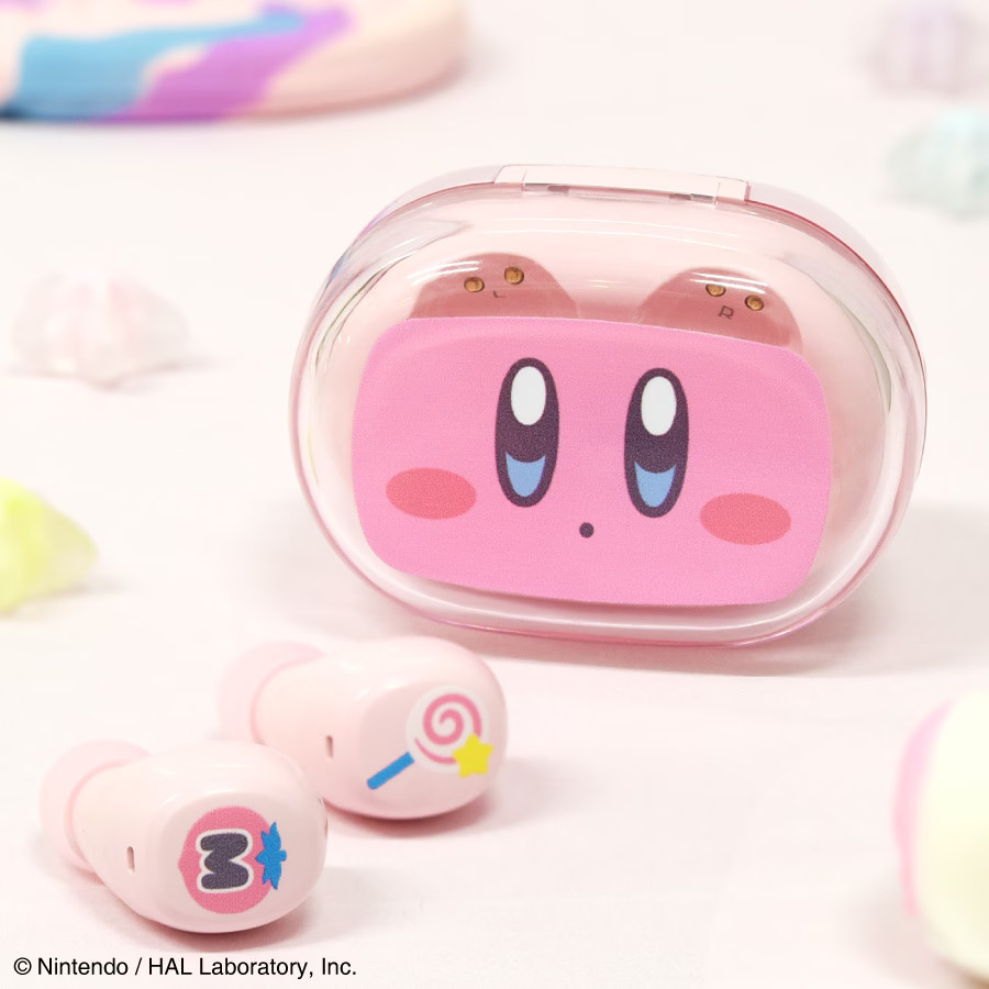 Kirby of the Stars True Wireless Stereo Earphones Gourmandise Japan NEW
