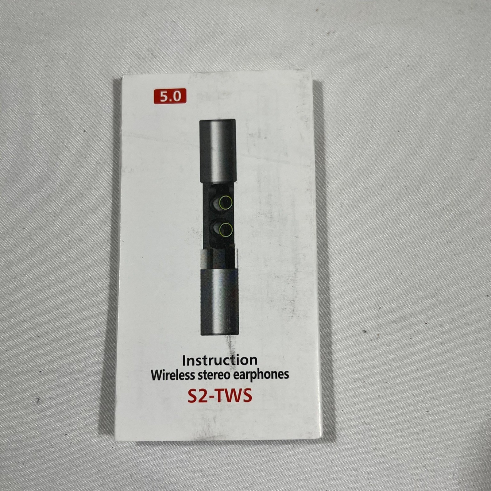S2-TWS Wireless Earbuds Silver Bluetooth 5.0 Headphones with Power Bank Case