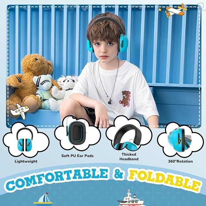 Ear Protection Noise Cancelling Headphones for Children, Sensory Autism