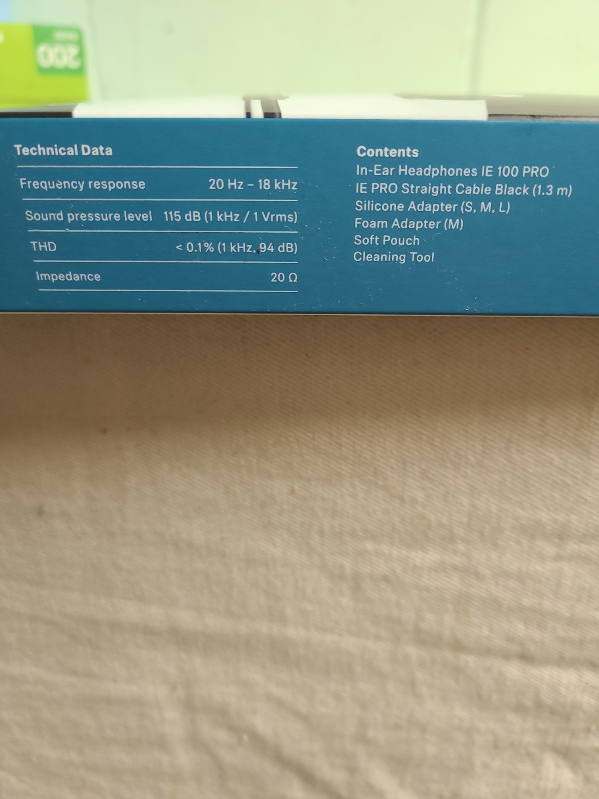 New Clear SENNHEISER “IE 100 PRO” In-ear monitoring ear phones – UNOPENED