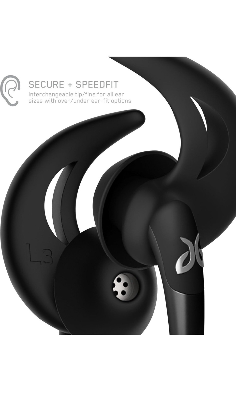 Jaybird FREEDOM 2 In-Ear Wireless Bluetooth Sport Headphones with SpeedFit Black