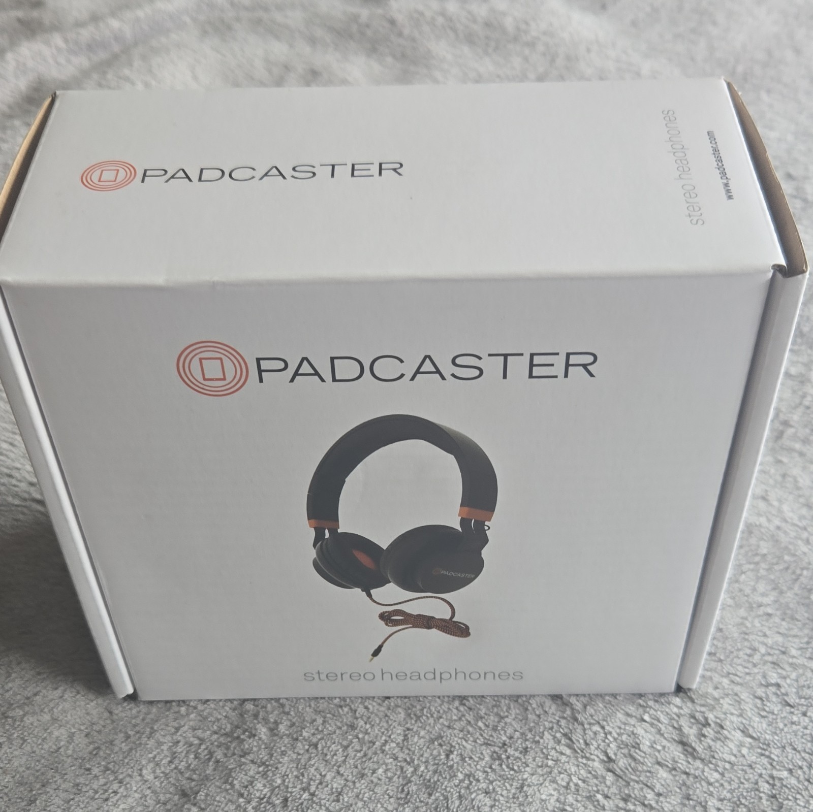 Padcaster Stereo On-Ear Foldable Headphones 40mm 3.5mm 1.5m Black