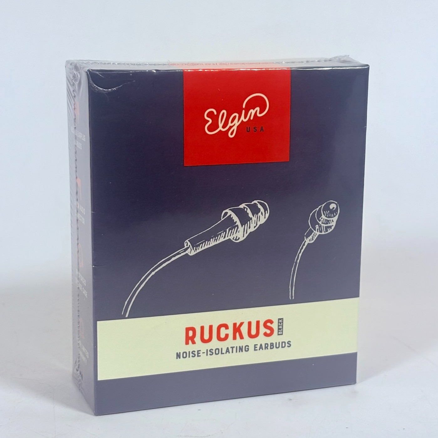 Elgin Ruckus Earplug/Earbuds 25db OSHA Noise Reduction In-Ear Headphones Wired