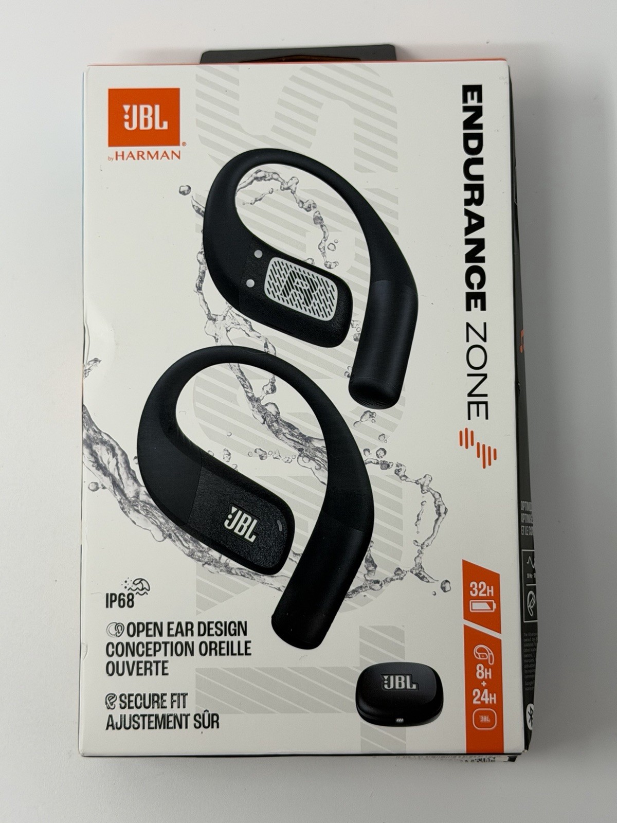 JBL Endurance Zone OpenSound Bluetooth Wireless IP68 Sports Earbuds (Black)