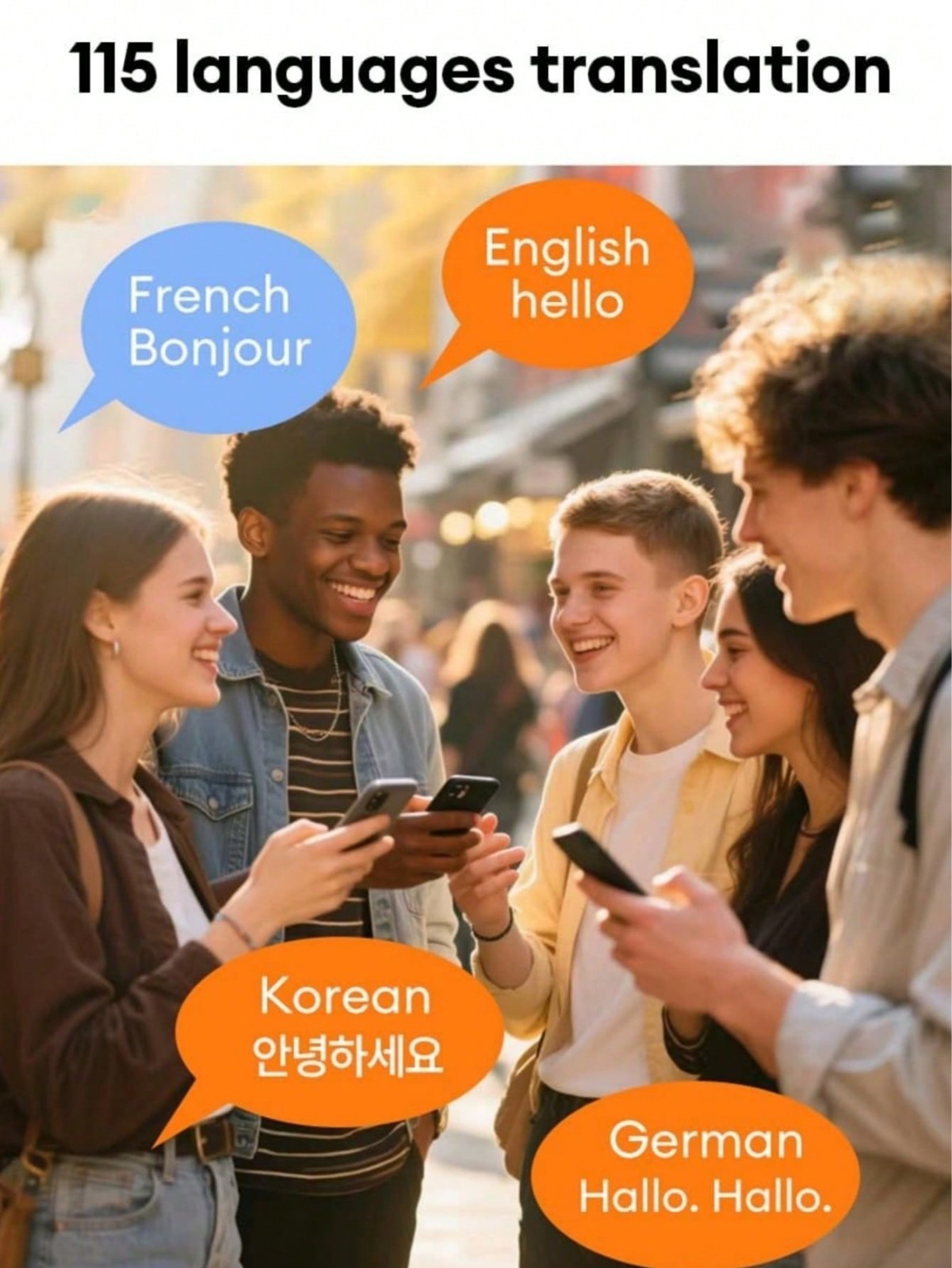 AI Translation Wireless Headphones With LCD Touch Screen 115 Languages Foldable
