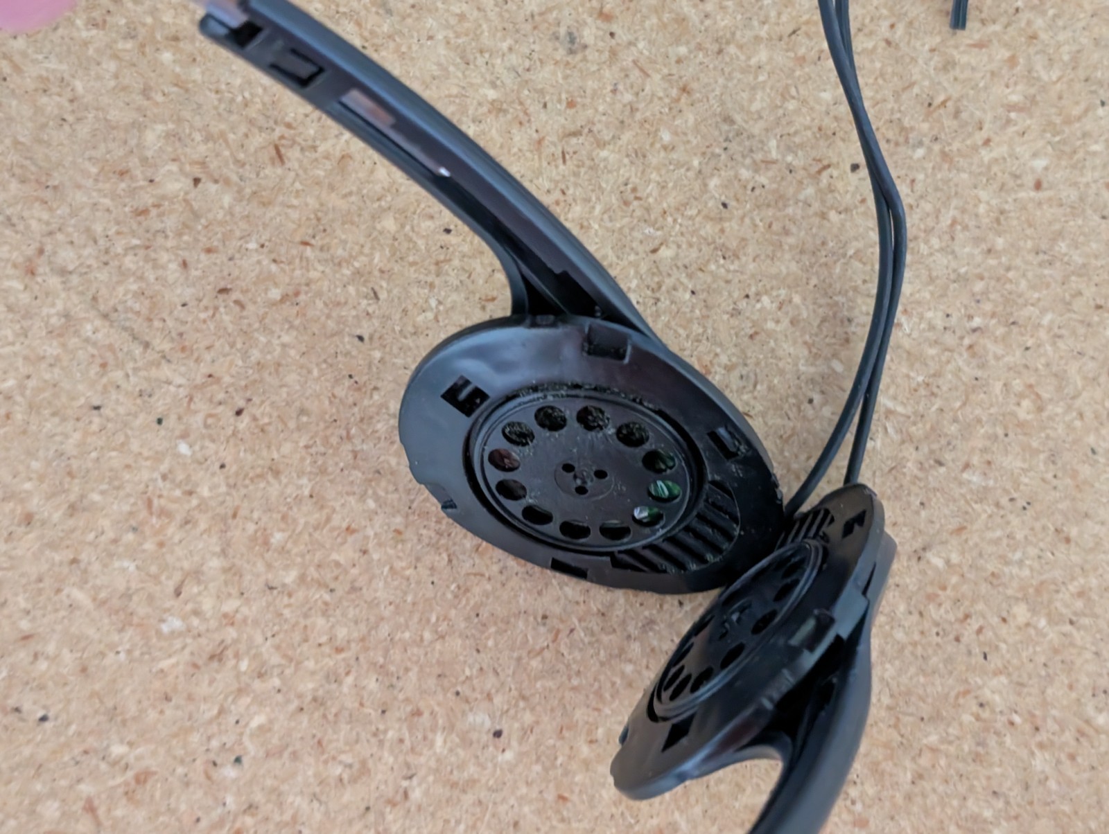 Vtg Sony MDR-014 Stereo Headphones On-Ear Black for Radio CD Cassette NO PADS