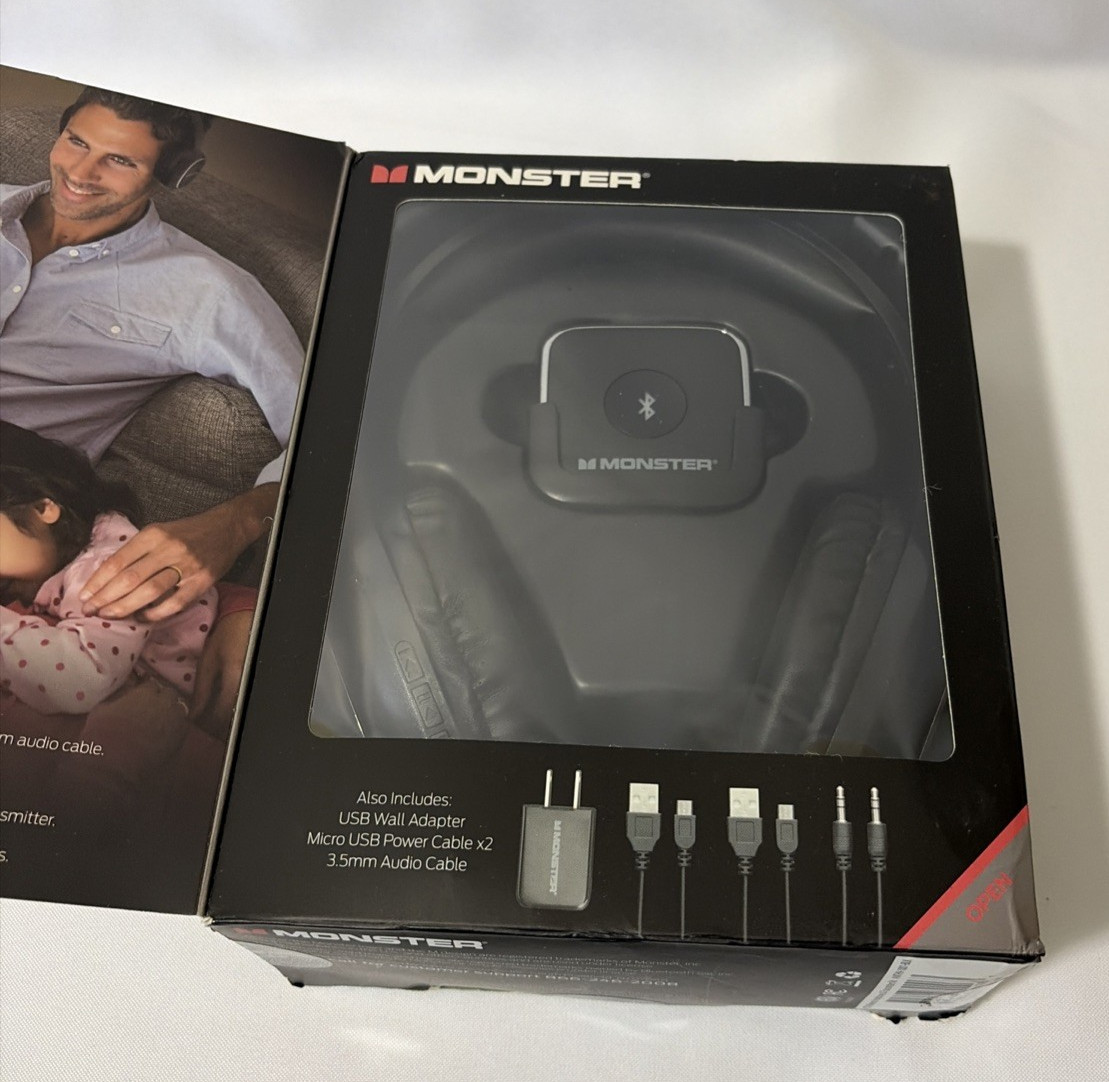 Monster MTH9-1001-BLK Wireless Bluetooth Headphones – Black
