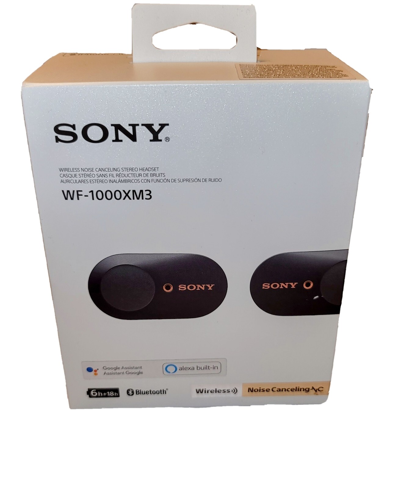 Sony WF-1000XM3 Wireless Noise Cancelling Headphones – Black