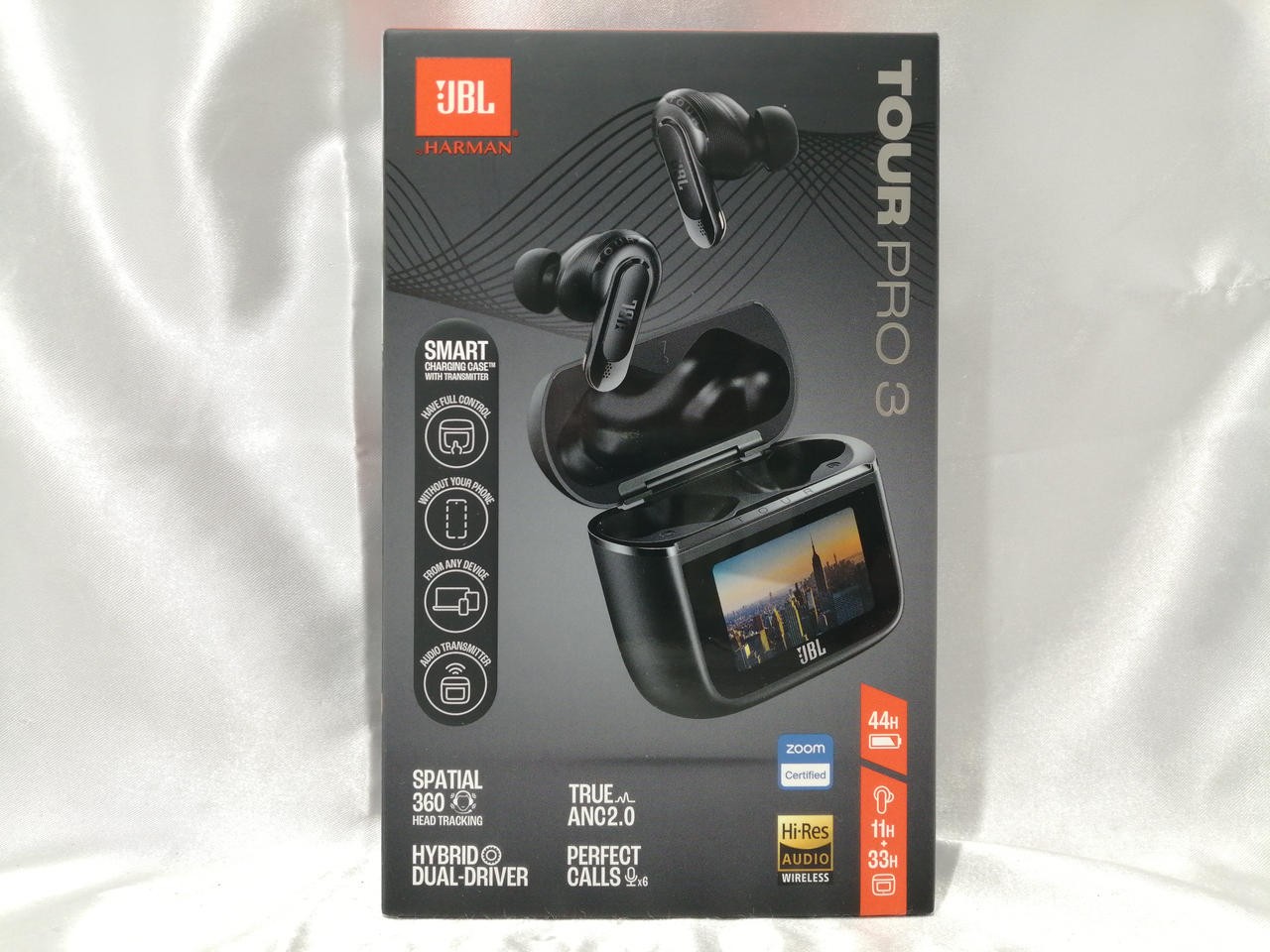 JBL TOUR PRO3 Wireless Earbuds, Hybrid Noise Cancelling, Touch Control