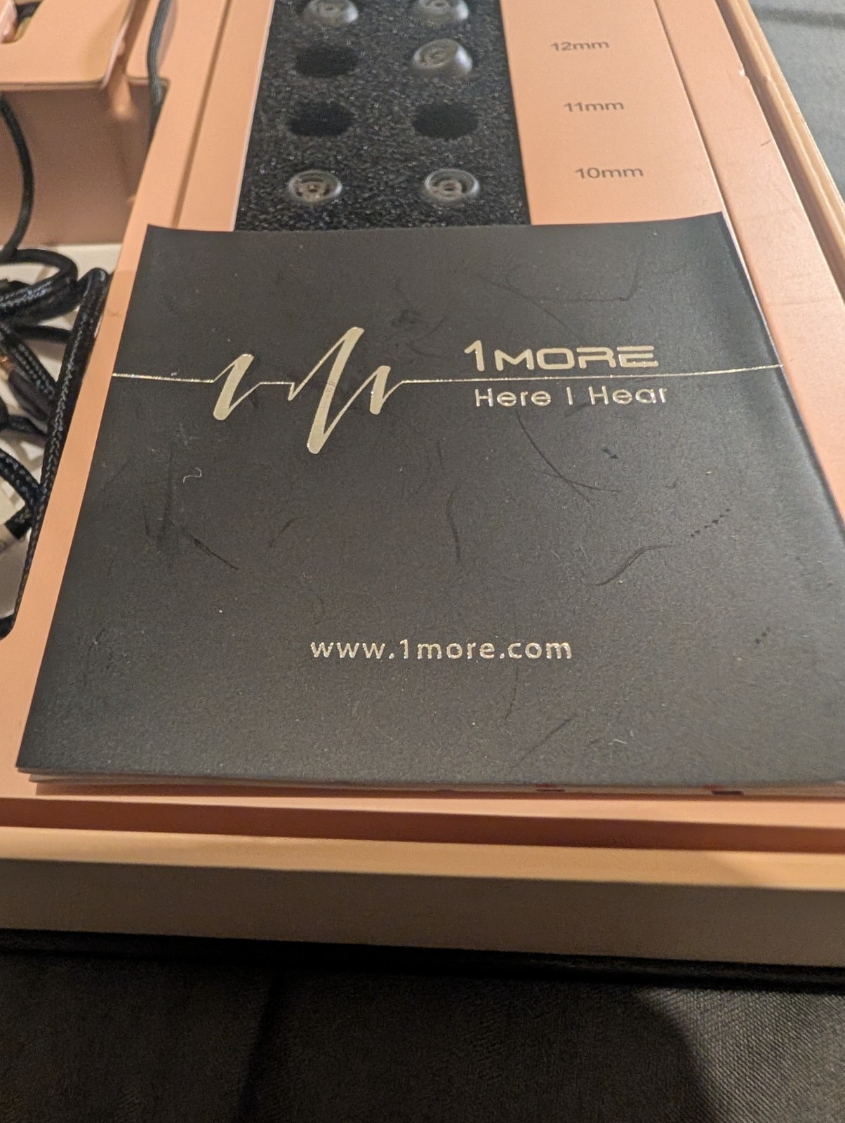 1MORE Triple Driver In-Ear Headphones E1001 Rose Gold – 99% Complete w/ Case