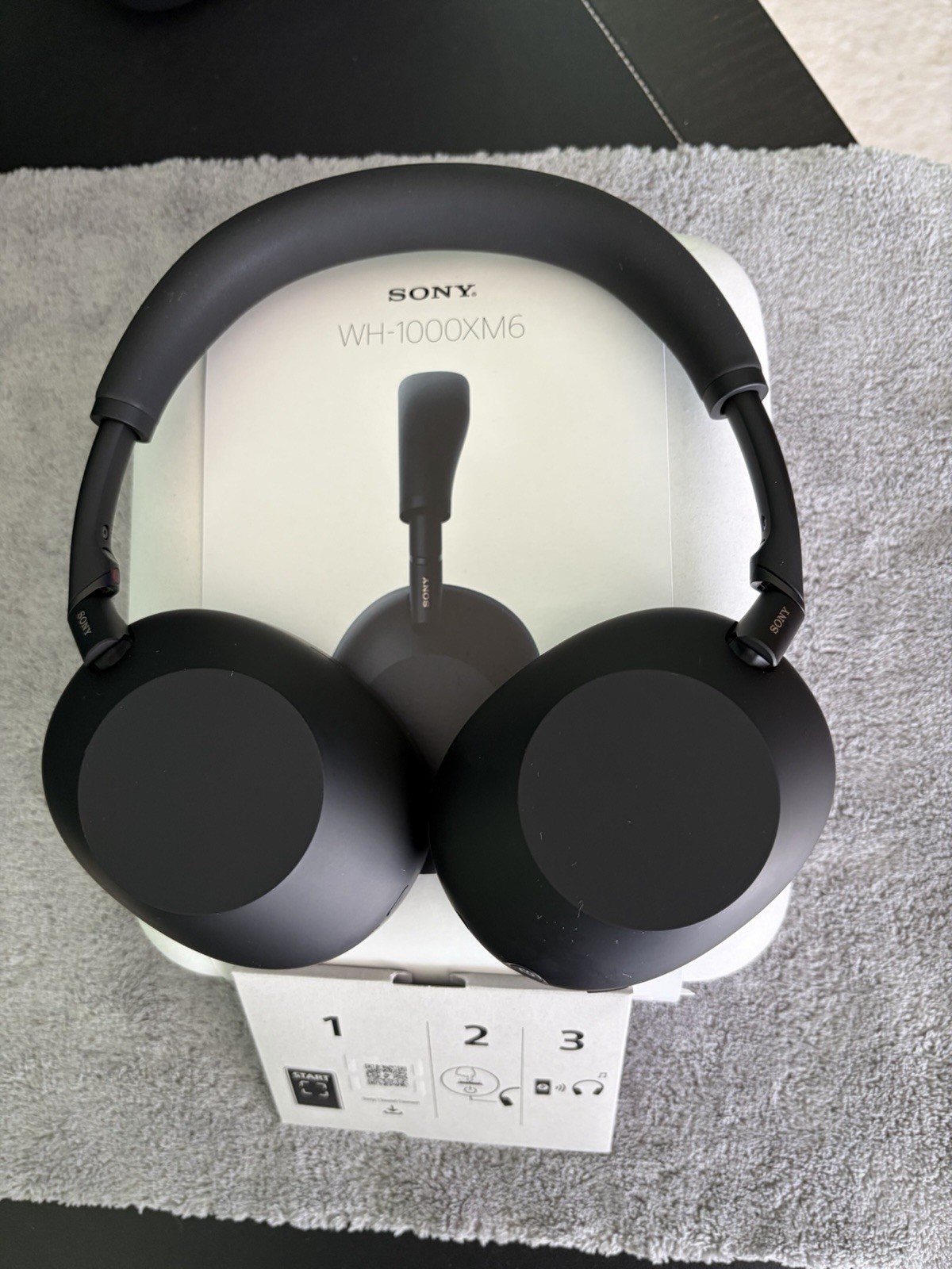 Sony WH-1000XM6 Wireless Over-Ear Noise-Canceling Bluetooth Headphones Black