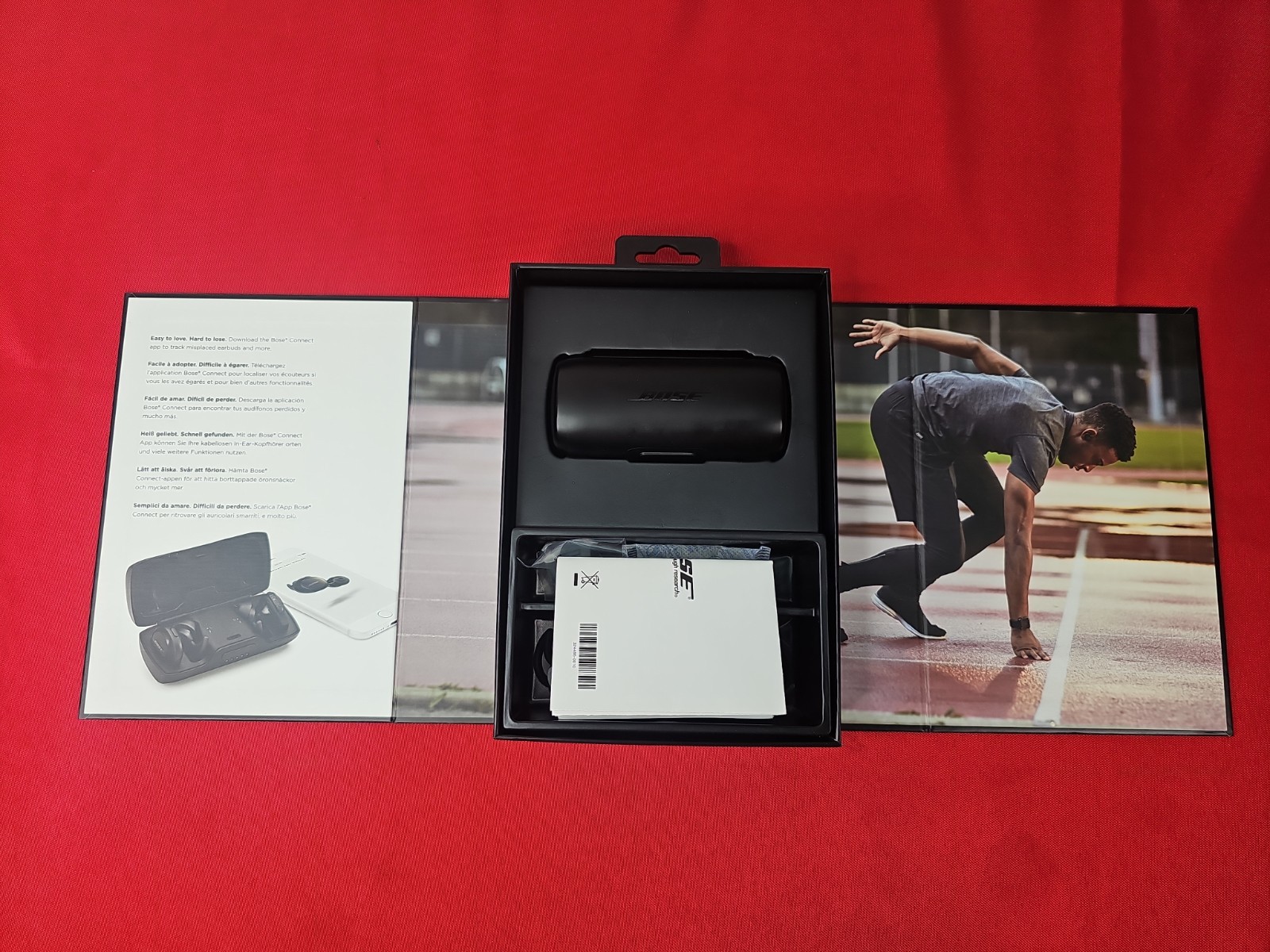 Bose SoundSport Free Wireless Headphones Earbuds Black 423729 FORPARTS ONLY