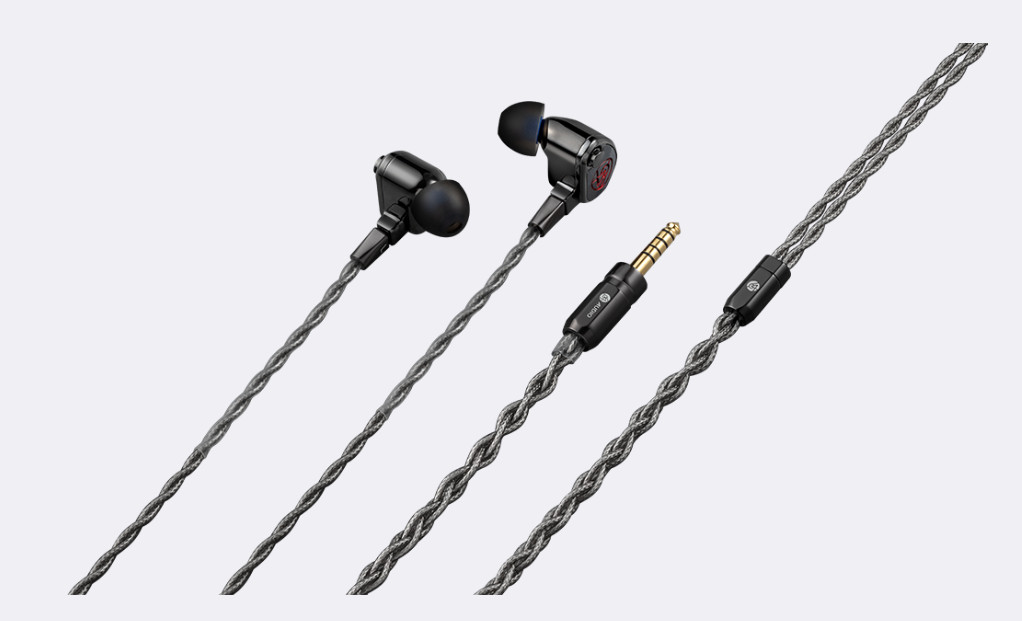 64Audio XIO 2Low DD–6 Mid BA–1 High-Mid BA–1 tia High BA .78mm 2pin 4.4mm Silver
