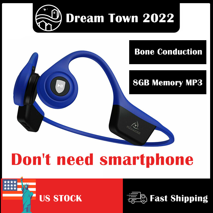 Open-Ear Design Bone Conduction Headphones without Bluetooth for Workouts