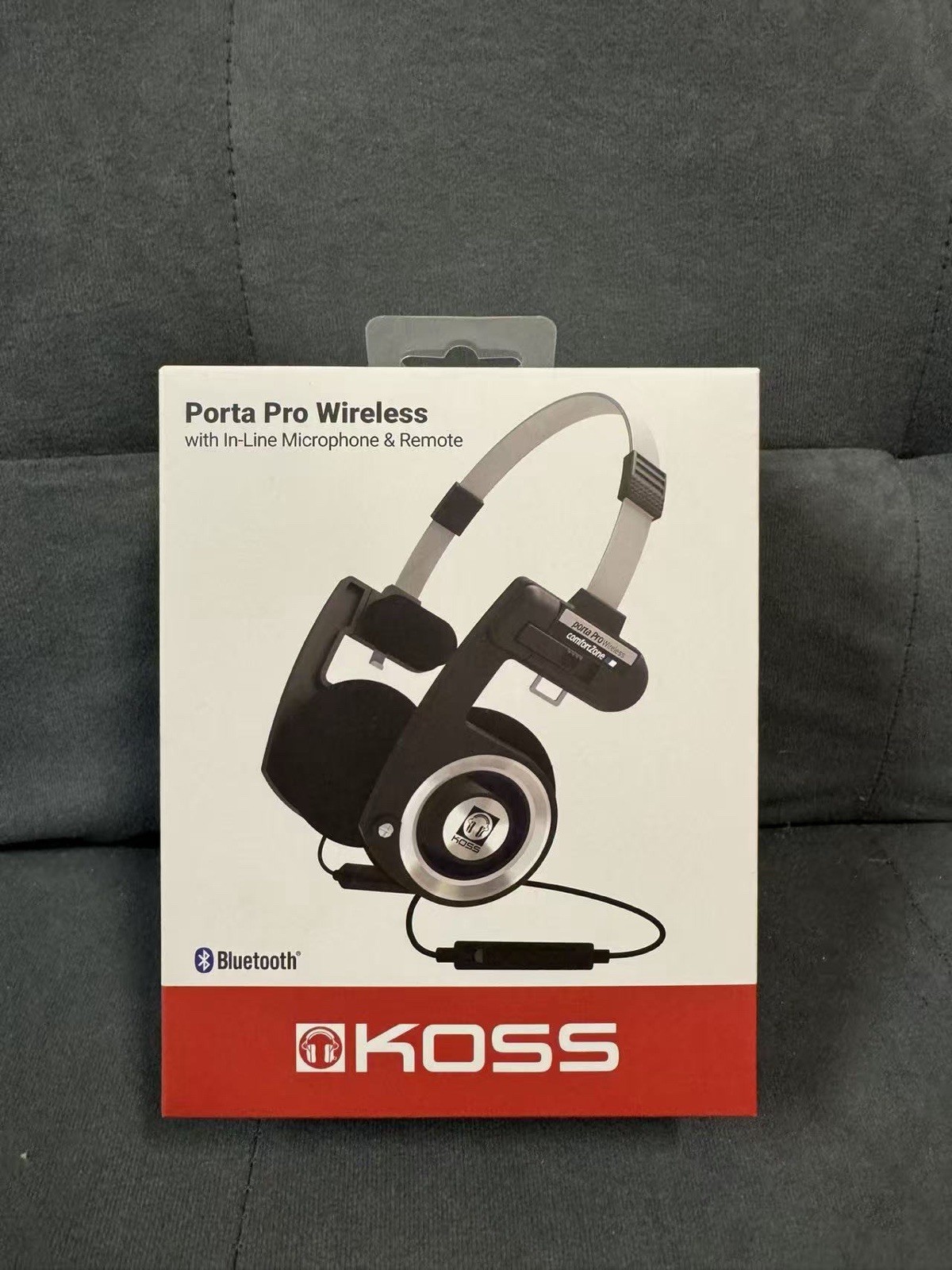Koss PORTA Pro Black on Ear Headphones With Case Black