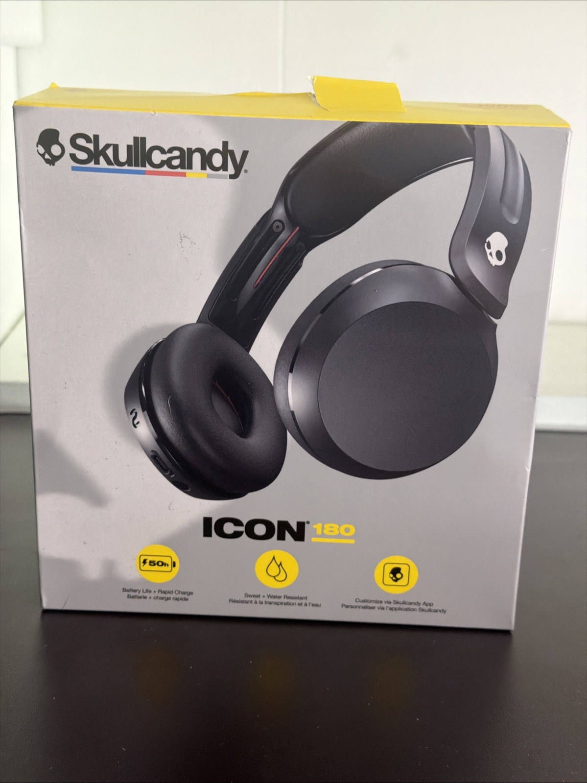 Skullcandy – Icon 180 On-Ear Wireless Bluetooth Headphones – Black – New In Box