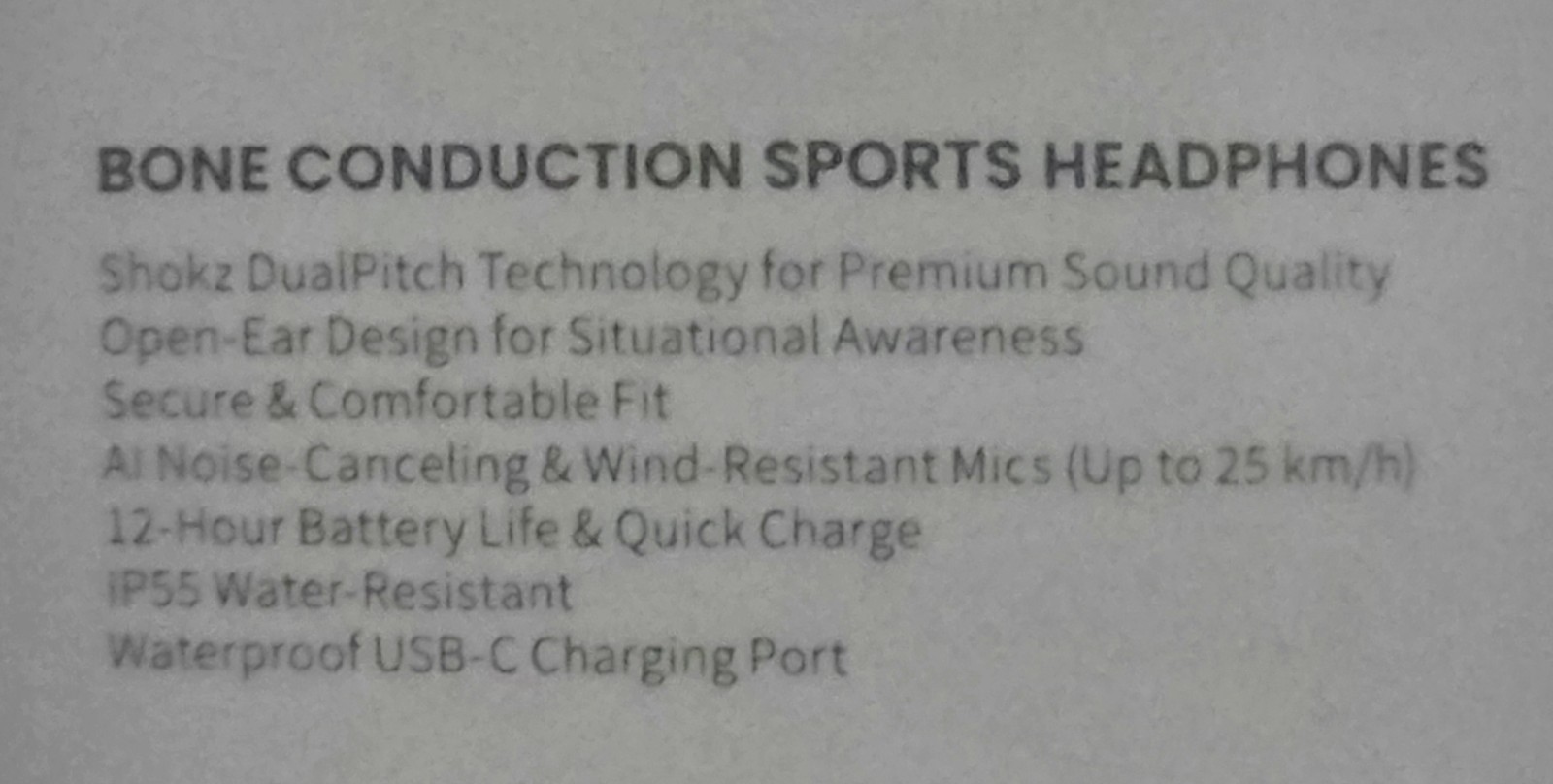 SHOKZ OpenRun Pro 2 Mini – SILVER – Bone Conduction Sport Headphones (SHOKZS821)