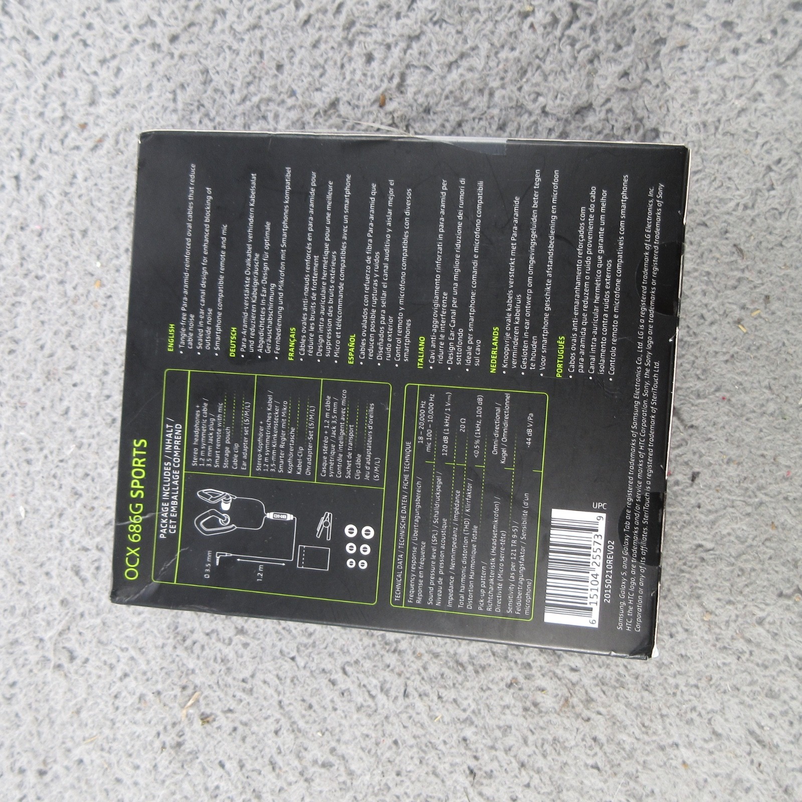 Sennheiser OCX 686G SPORTS In-Ear Headphones Android