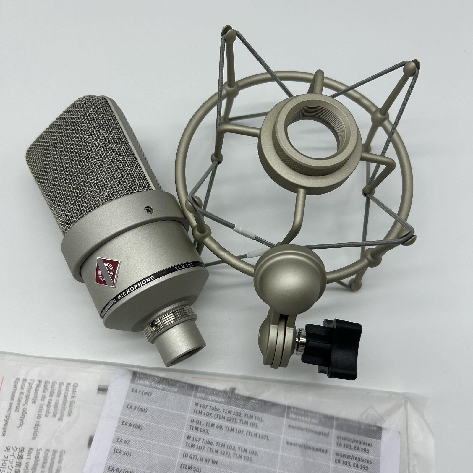 NEW TLM 103 Large-Diaphragm Condenser Microphone w/Box & Shock Mount