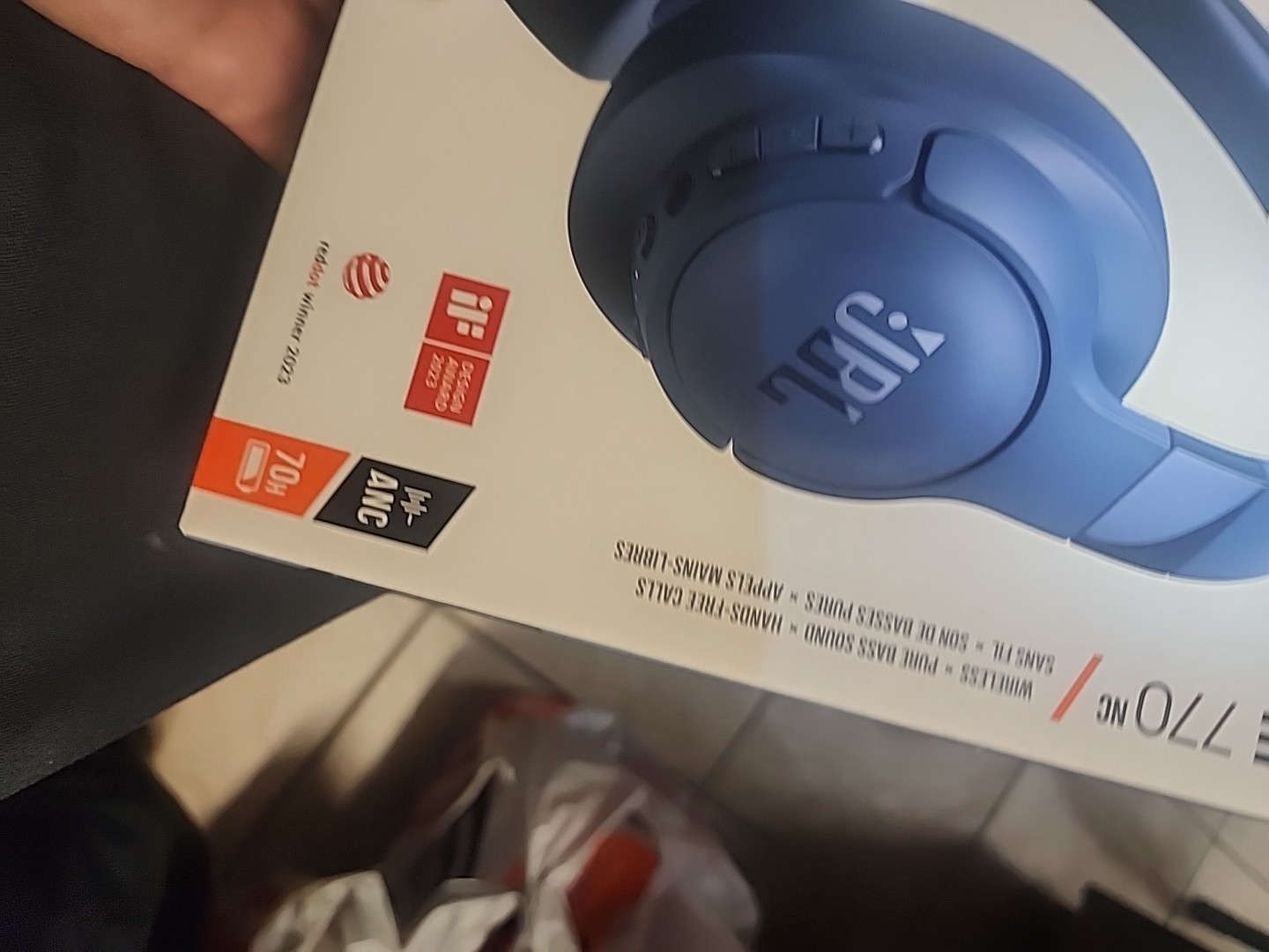 JBL Tune 770NC Adaptive Noise Cancelling Wireless Over-Ear Headphone – Blue
