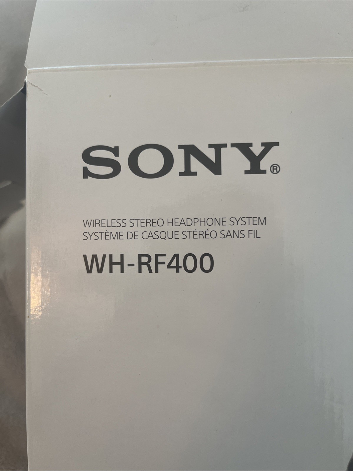 Sony WH-RF400 Wireless Stereo Headphone System Double Earpiece Over-Ear Design
