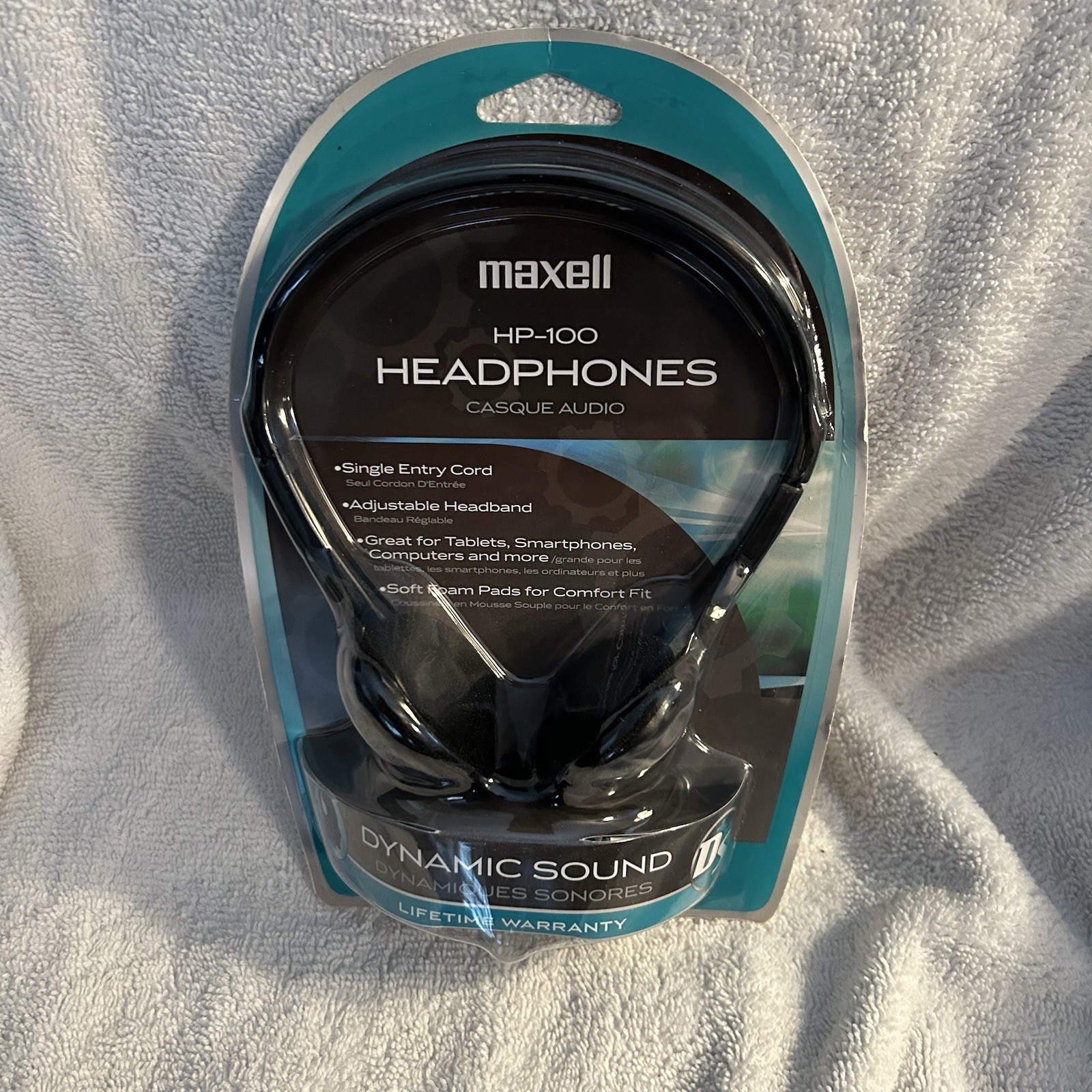 NEW – Maxell Headphones HP-100 Lightweight Adjustable Headband – 3.5mm – 190319