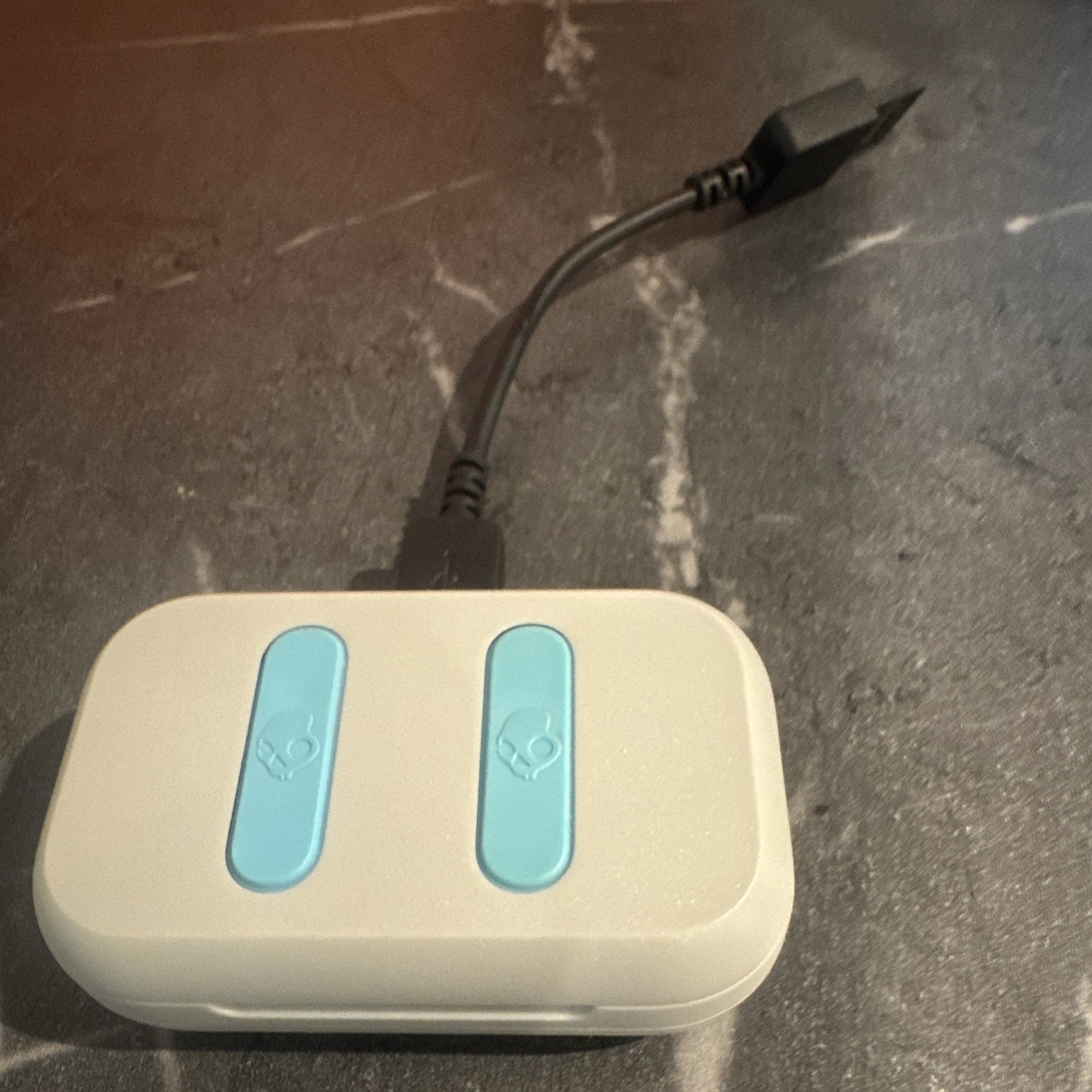 Skullcandy Dime True Wireless Bluetooth In-Ear Earbuds White/Blue w/ Case