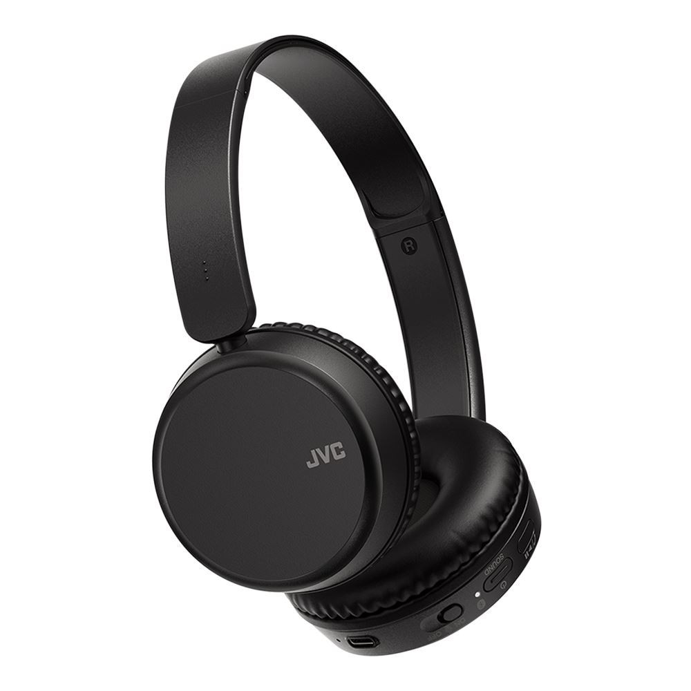 JVC Deep Bass Wireless On-Ear Headphones Bluetooth Foldable HA-S36W Black
