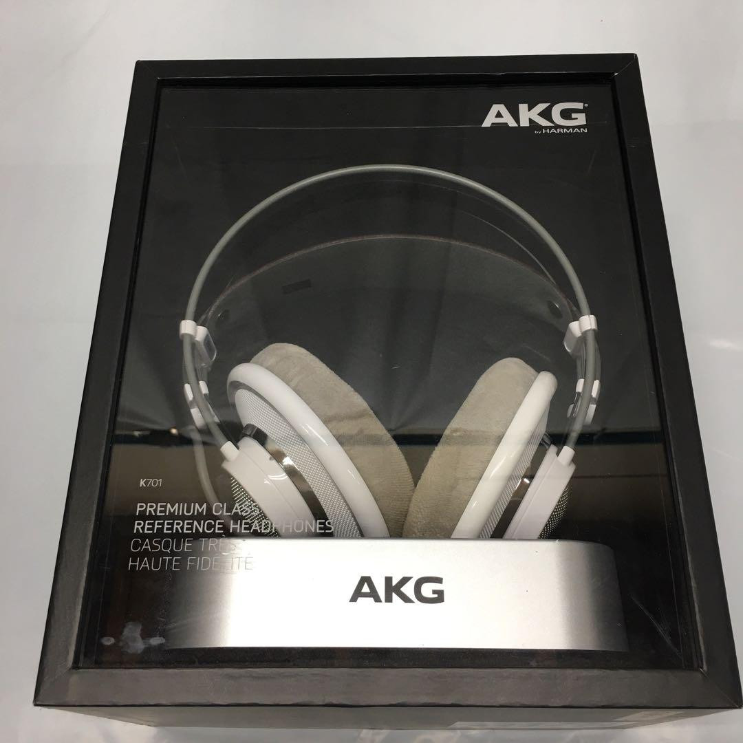 AKG K701 White Studio Open Air Type Headphones Operation Confirmed W/Box