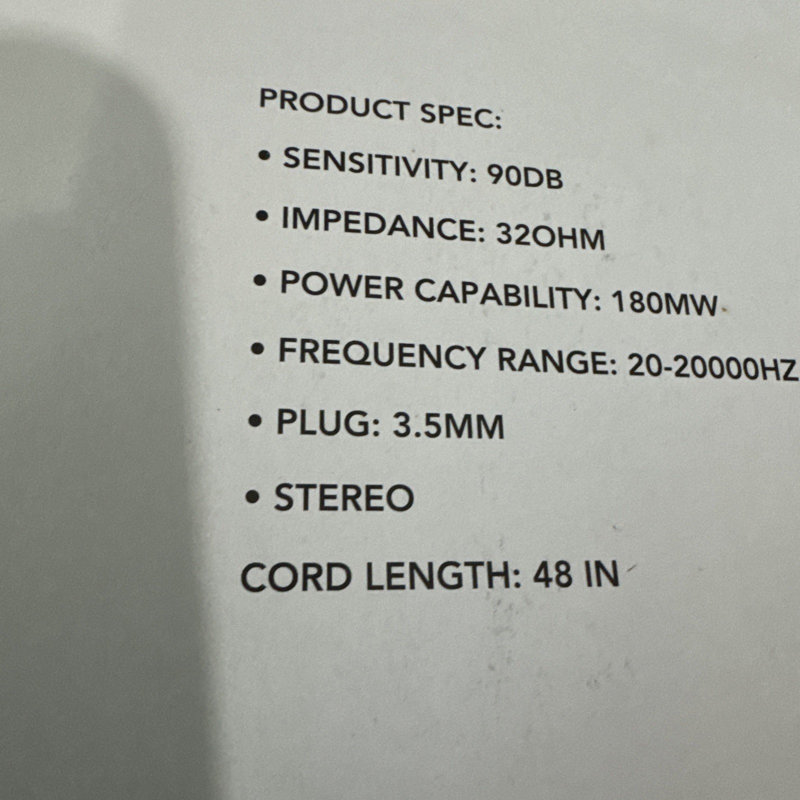 E-CIRCUIT Set Of 2Ultra Lightweight Dynamic Stereo Headphones. 3.5mm Stereo Plug