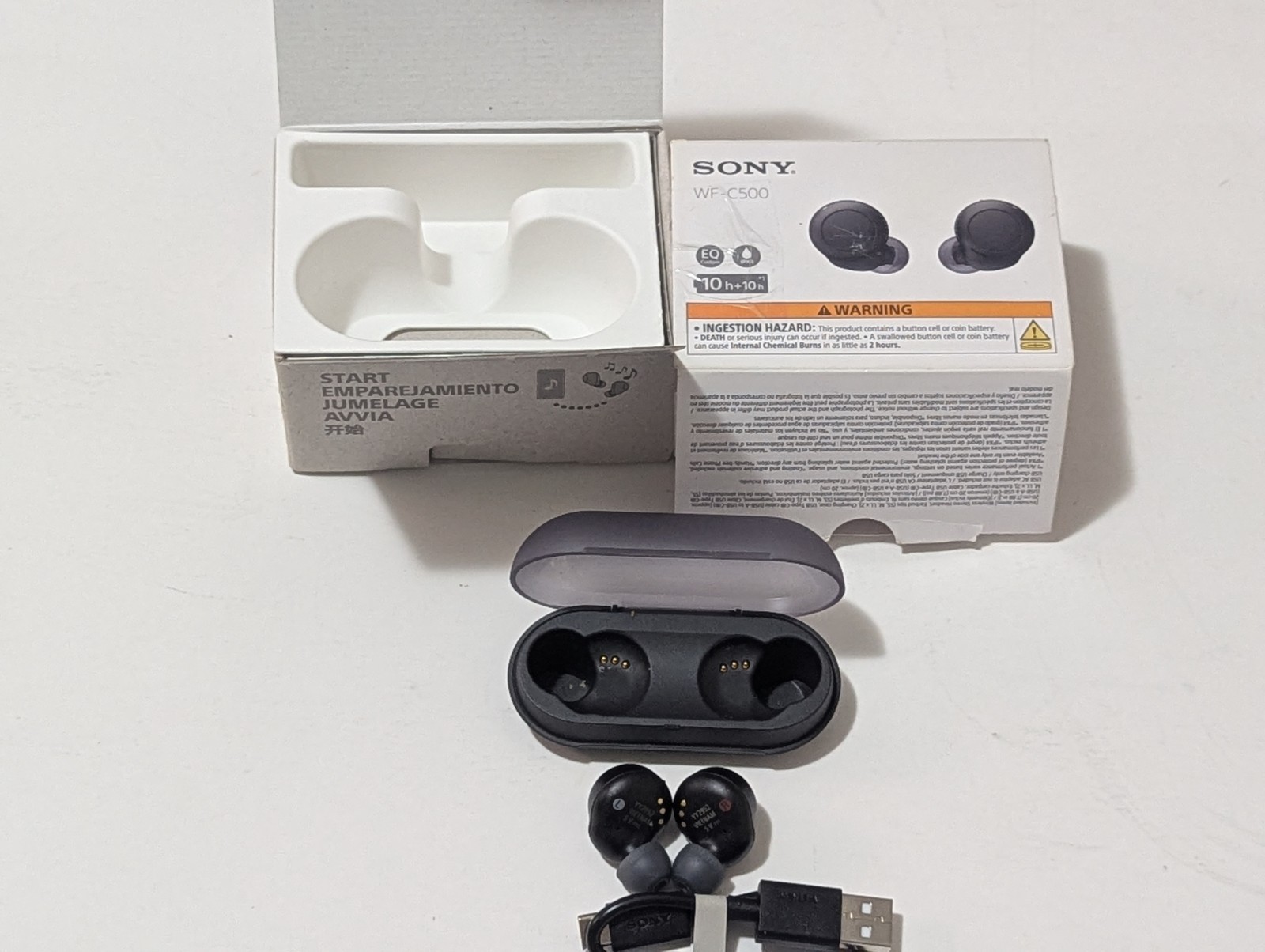 Sony Truly Wireless In-Ear Bluetooth Headset WF-C500 [ Black ] NEW