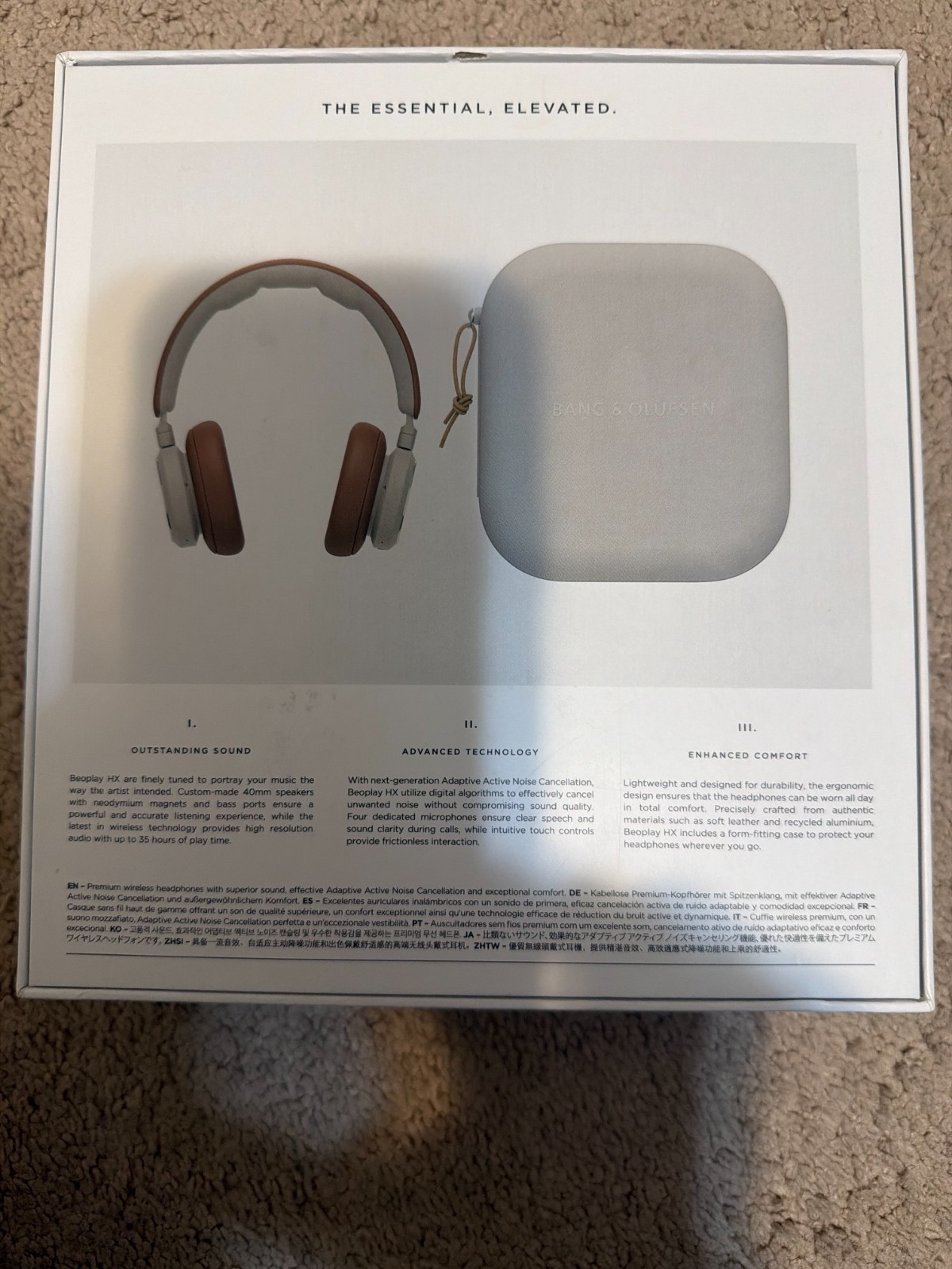 Bang & Olufsen Beoplay HX Wireless ANC Over-Ear Headphones Beige Bluetooth
