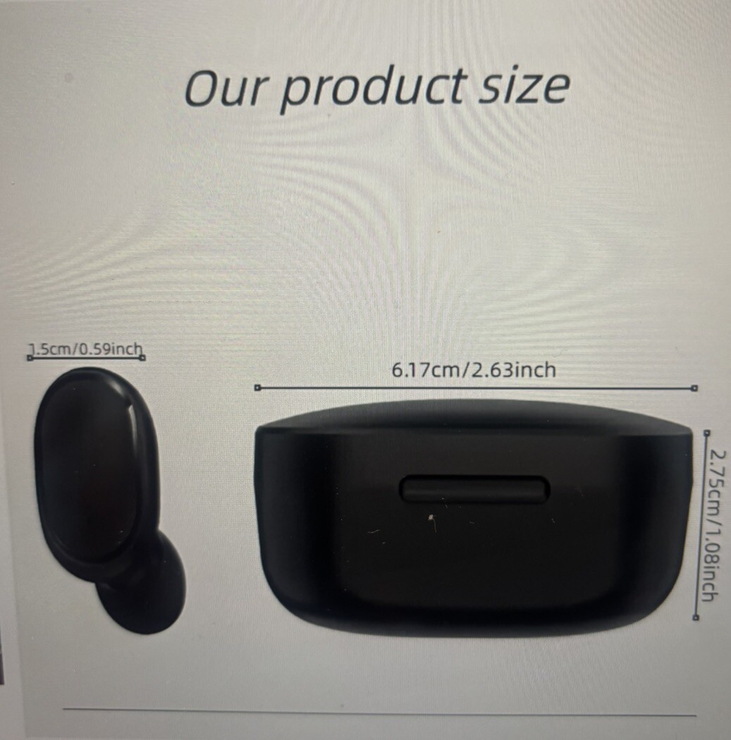 TWS e6s Wireless in ear headphones active noise cancellation