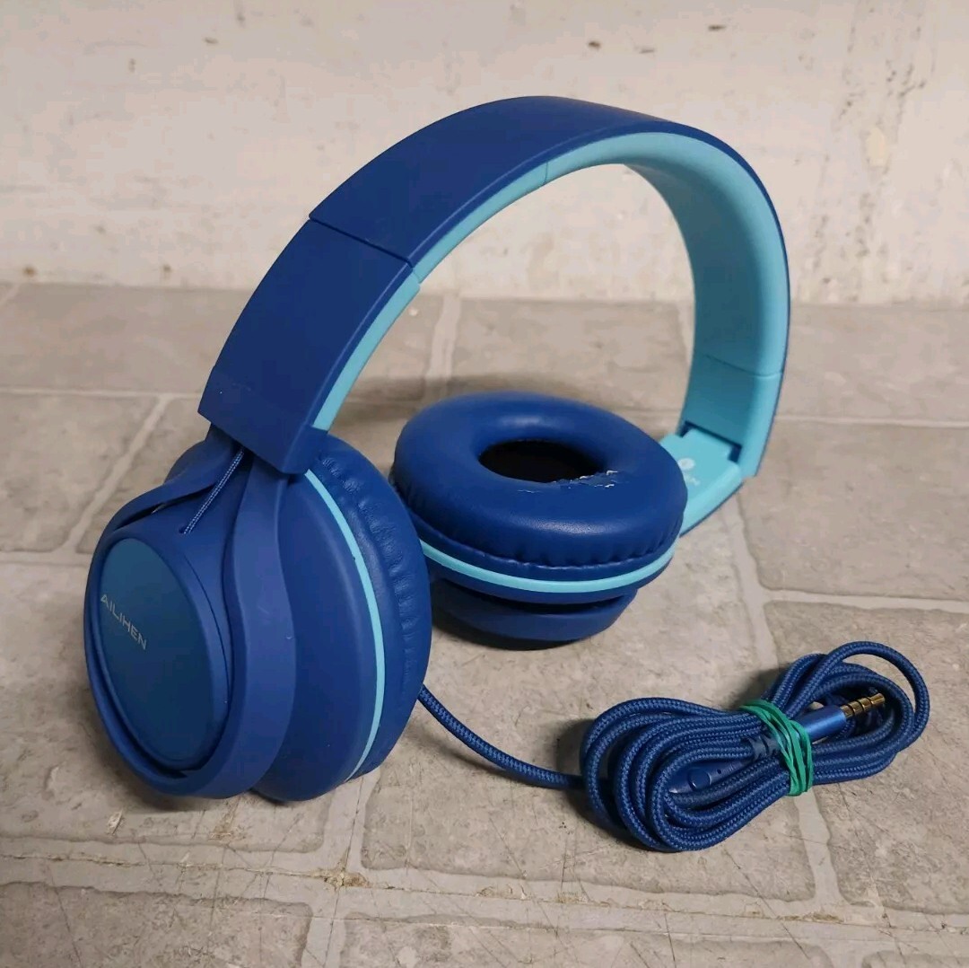 AILIHEN C8 Blue Wired Headphones