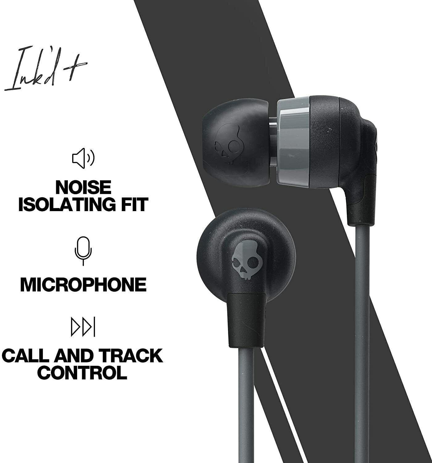Skullcandy Ink’d Plus In-Ear Earbud – Black