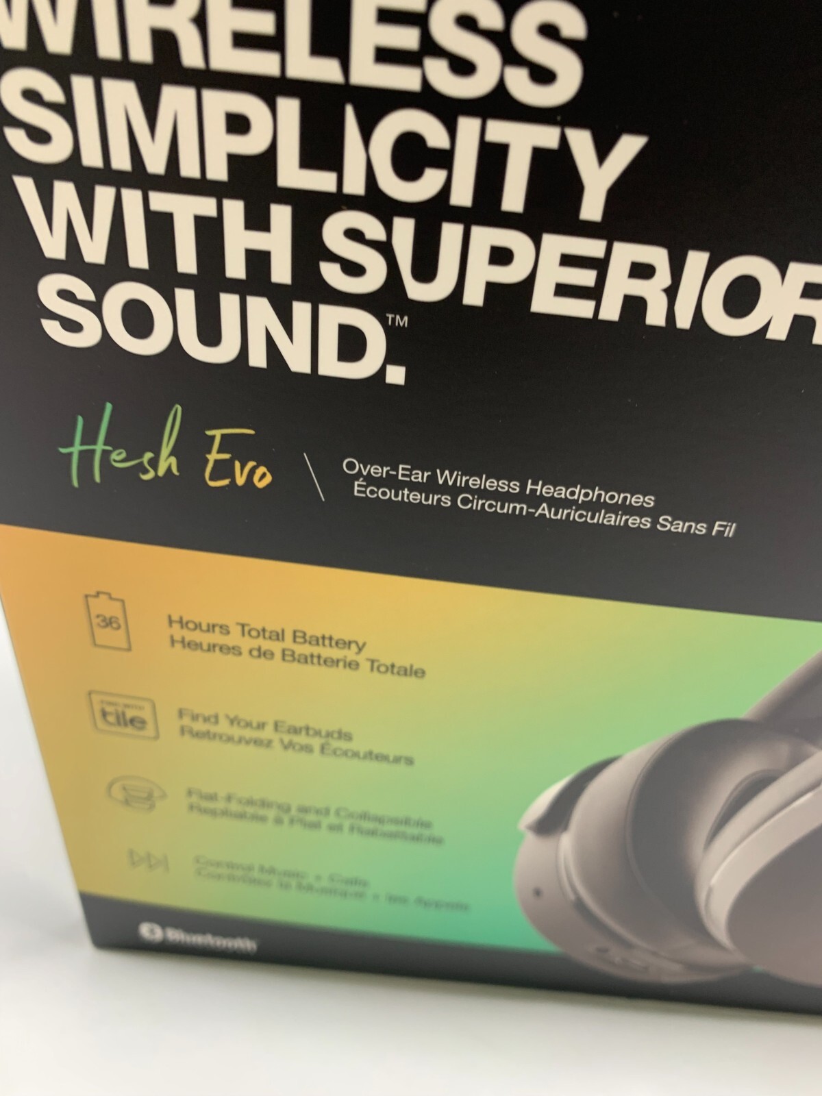 Skullcandy HUSH EVO Over-Ear Wireless Headphones – Black *New