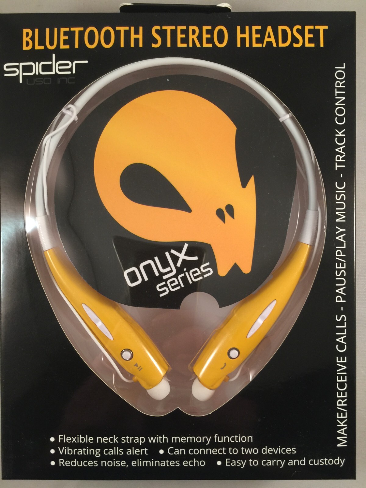 Spider Bluetooth Wireless Neckband Earphone Amazing Sound Quality Earbuds Yellow