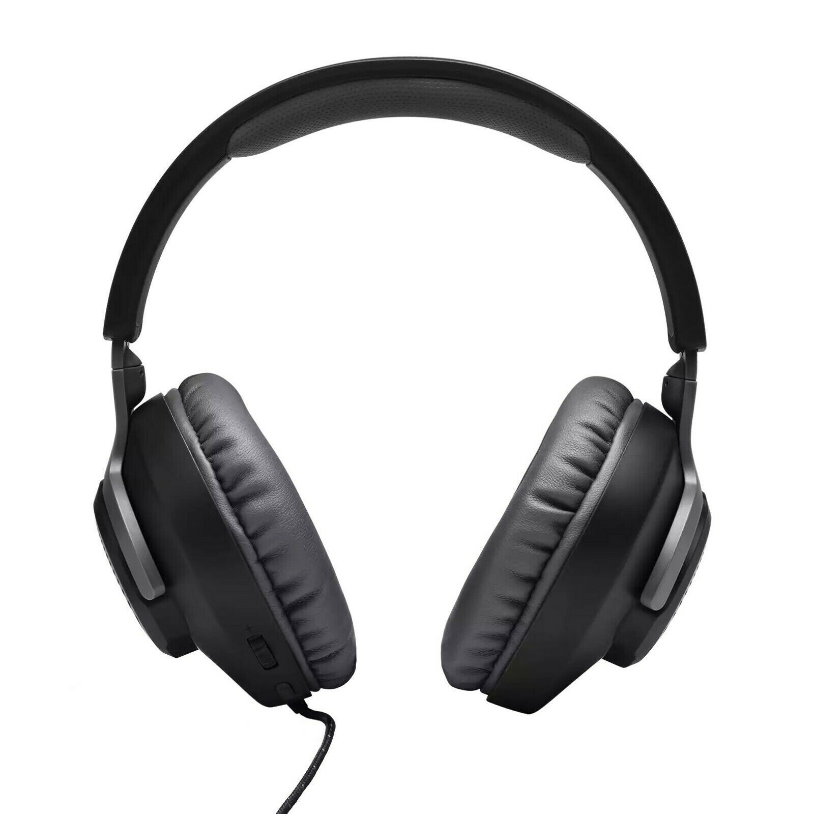 JBL Quantum 100 Wired Over-Ear Gaming Headset with Detachable Boom Mic, Black