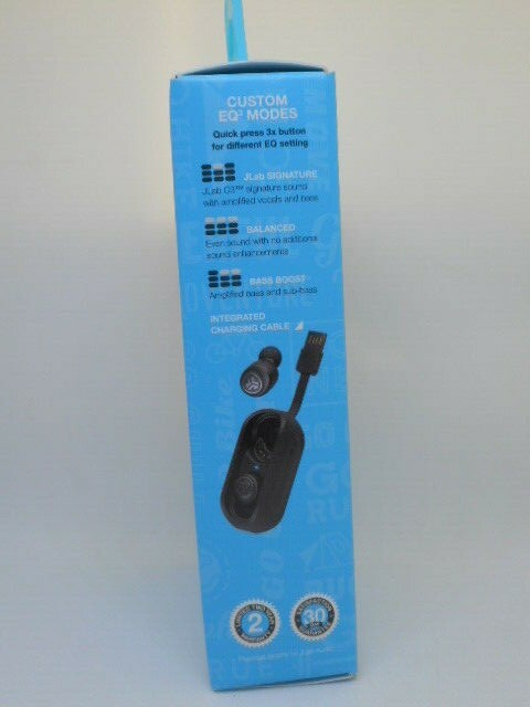 New JLab Audio Go Air True Wireless Bluetooth Earbuds + Charging Case(Black)