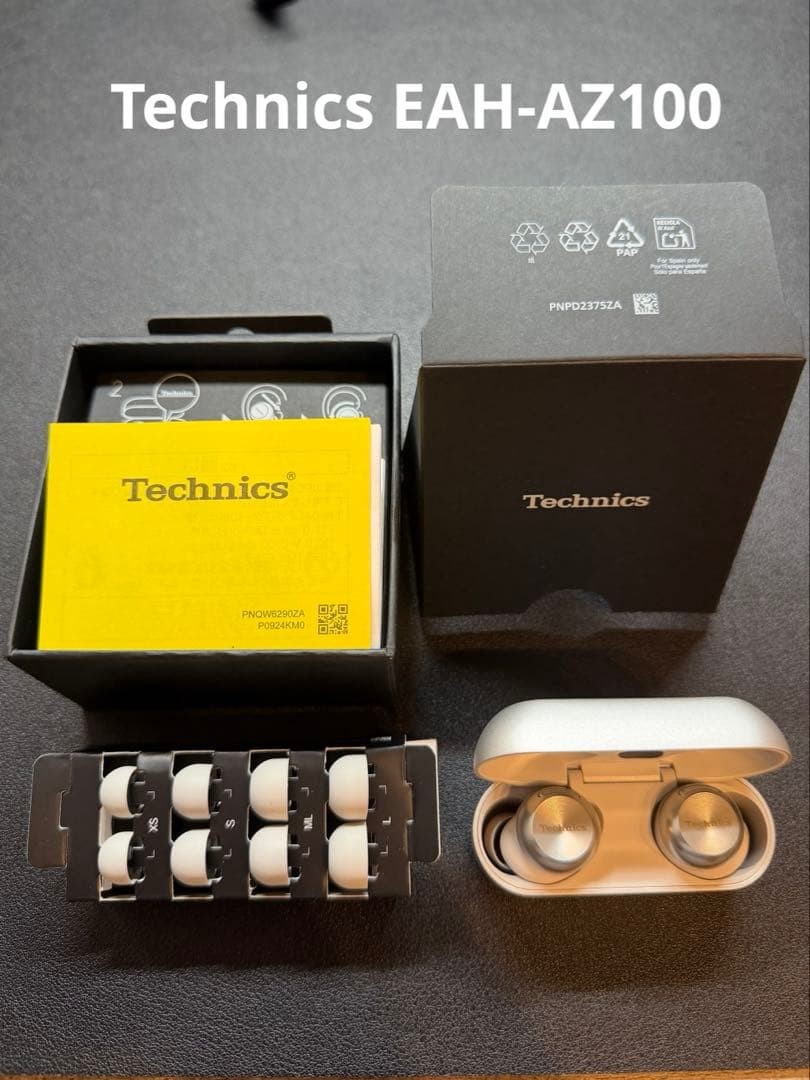 Technics EAH-AZ100 Wireless Earbuds Silver Bluetooth