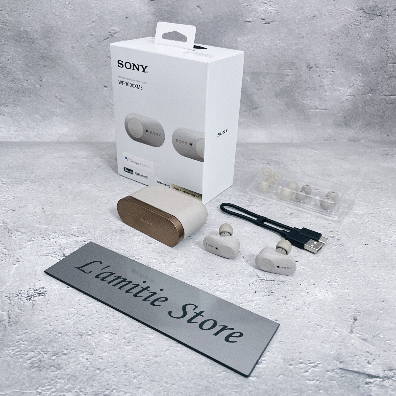 Sony WF-1000XM3 WF1000XM3 Wireless Noise Canceling Stereo Set Headphones Silver