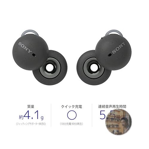 Sony LinkBuds WF-L900 HM True Wireless Earbuds Gray 12mm Driver IPX4 New