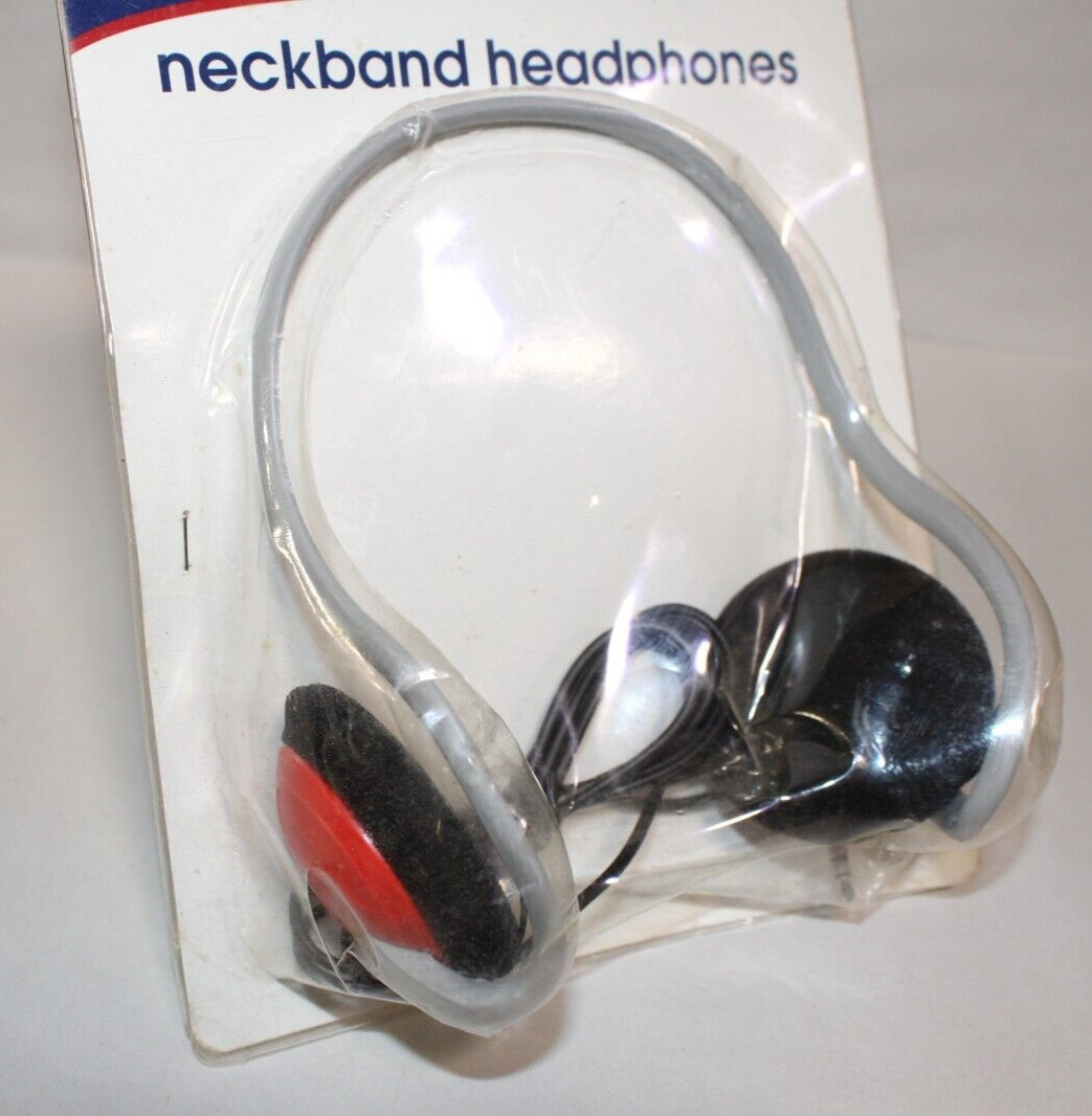 New e-Circuit Electronics Lightweight Neckband Stereo Headphones – Retro NOS