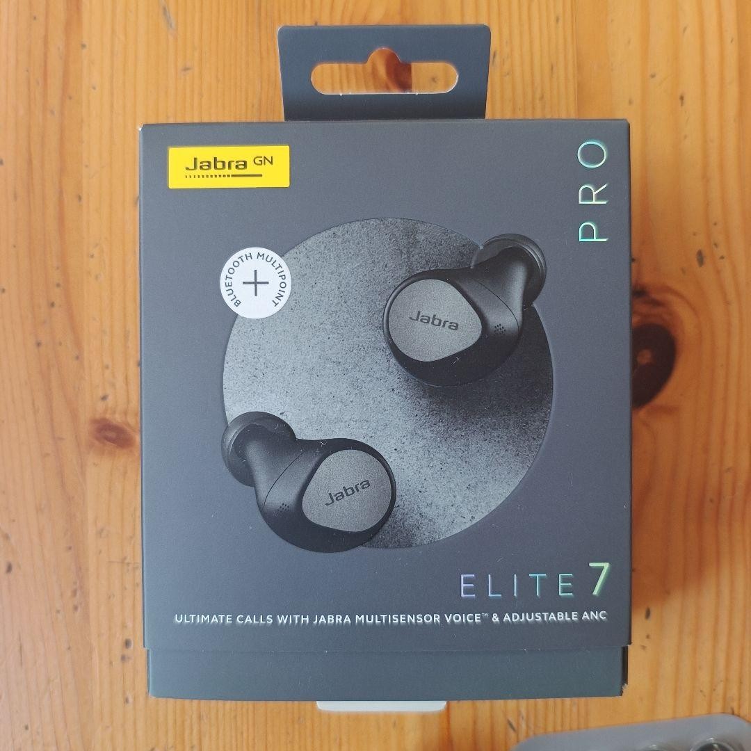 Jabra Elite 7 Pro Black True Wireless Noise Canceling In-Ear Headphones Used